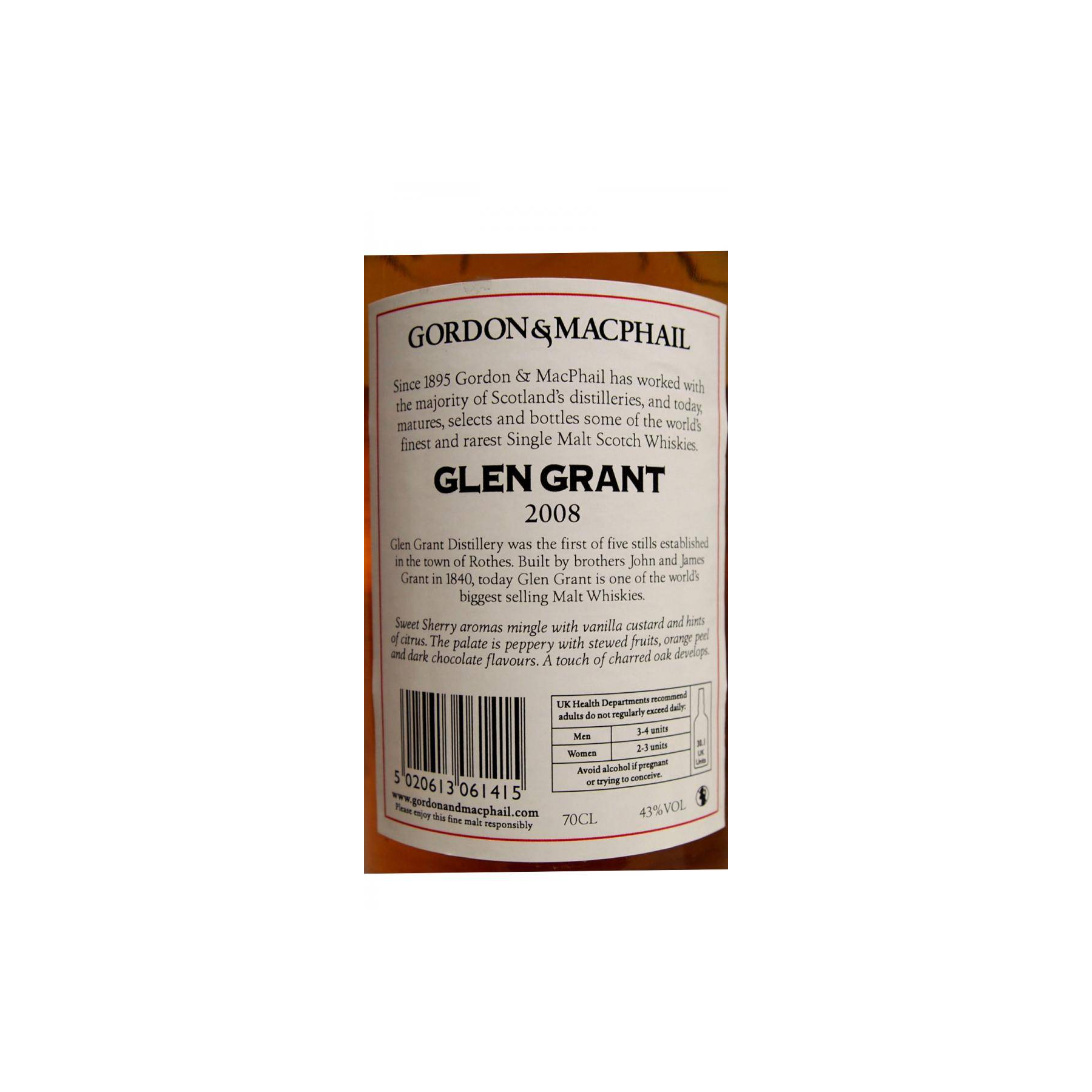Glen Grant Licensed Bottling 2008 8 Years Single Malt Whisky 2