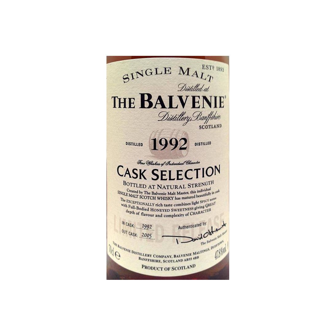 The Balvenie 1992 13 Years Single Malt Whisky 2