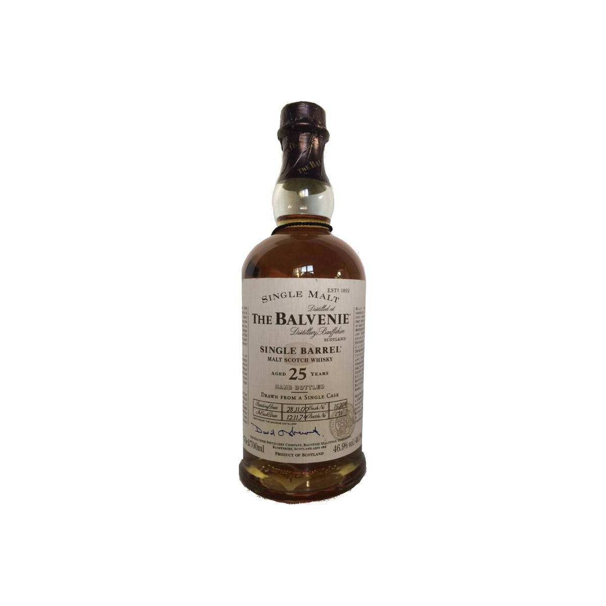 The Balvenie Single Cask 1974 25 Years Single Malt Whisky