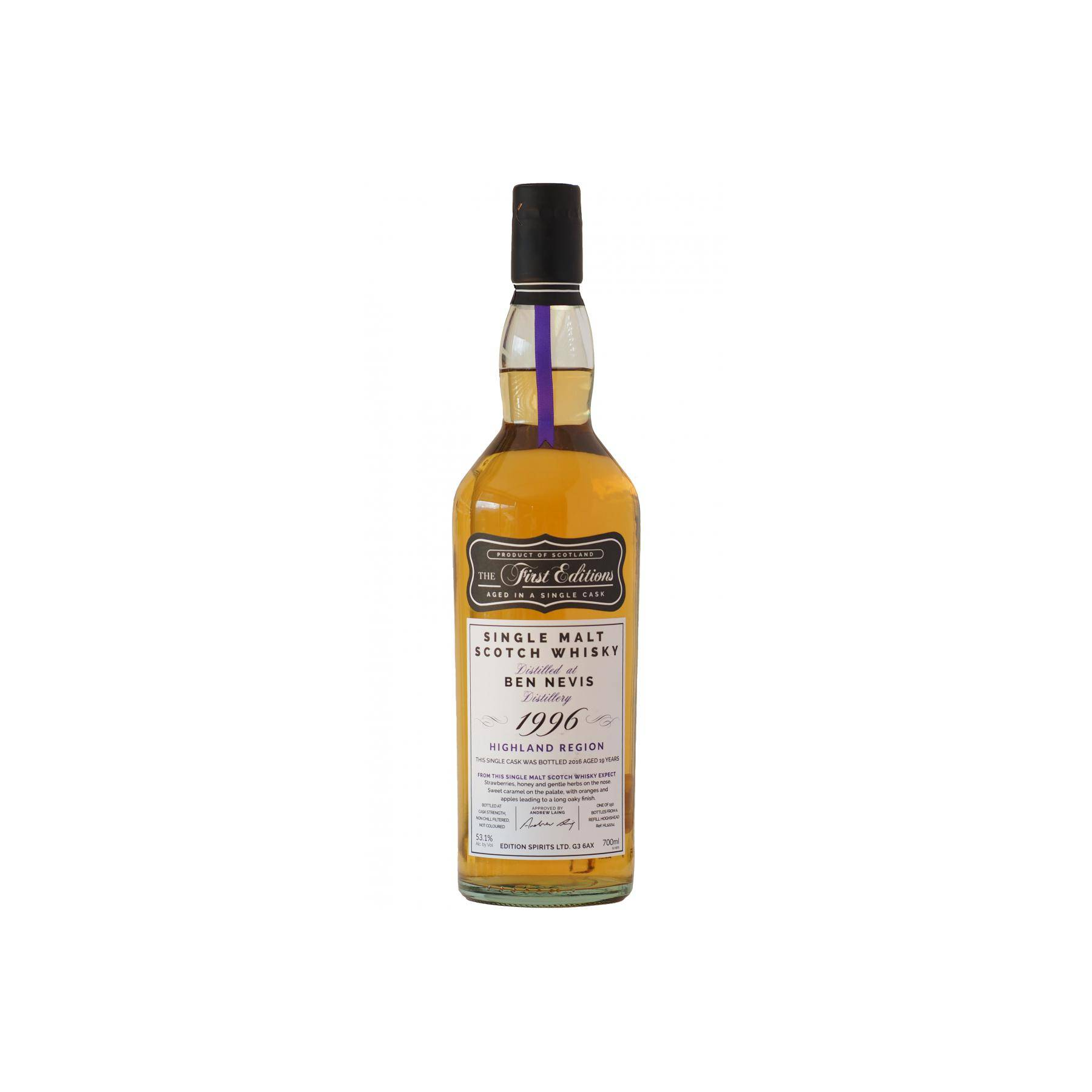 Ben Nevis The First Editions 1996 19 Years Single Malt Whisky