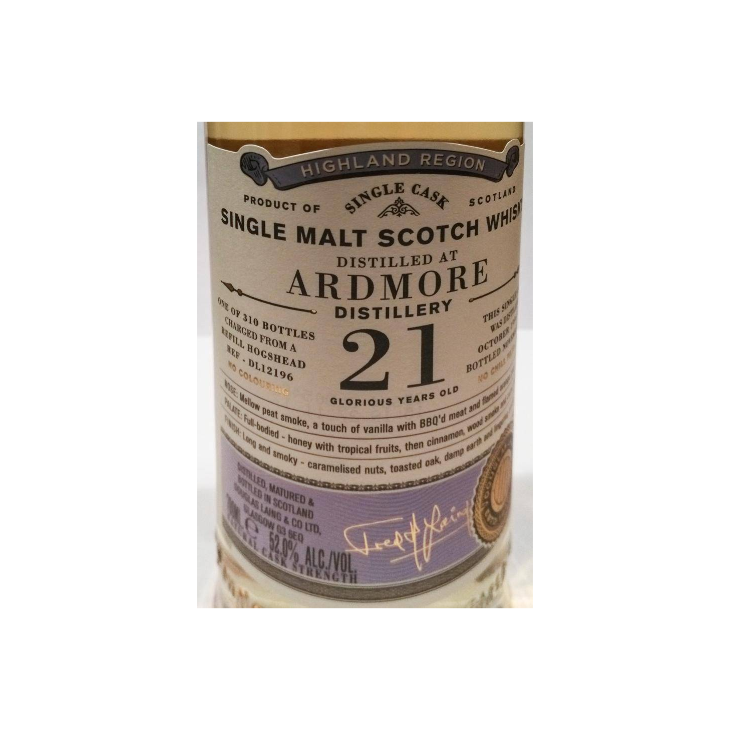 Ardmore Old Particular 1996 21 Years Single Malt Whisky 2