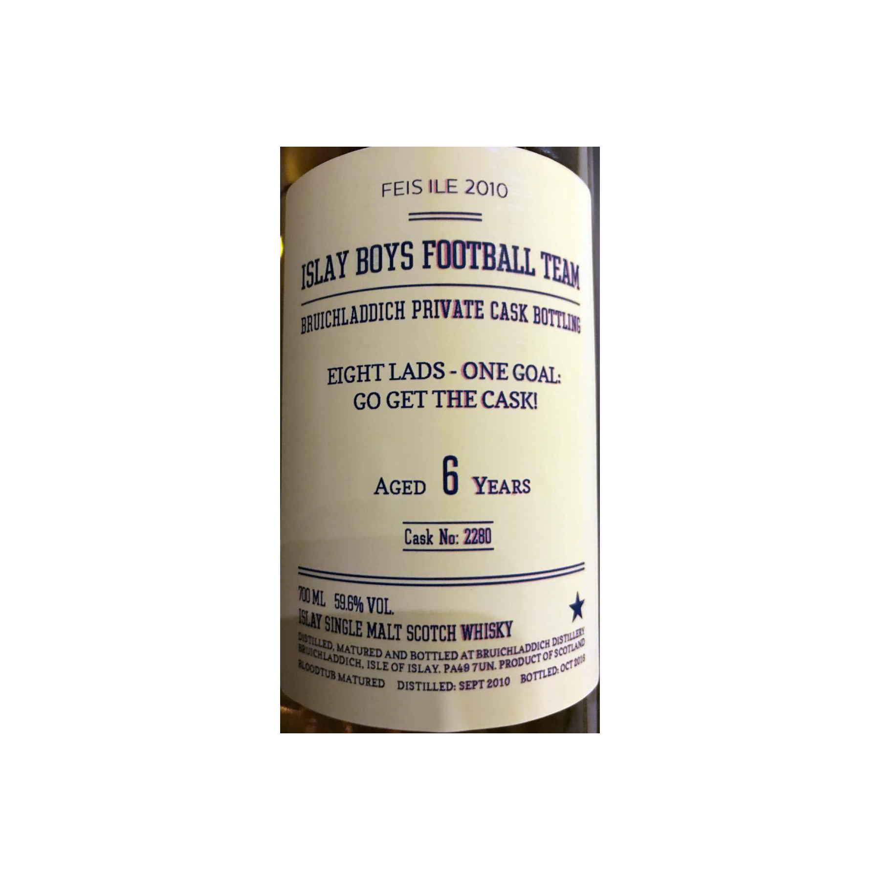 Bruichladdich 2010 6 Years Single Malt Whisky 2