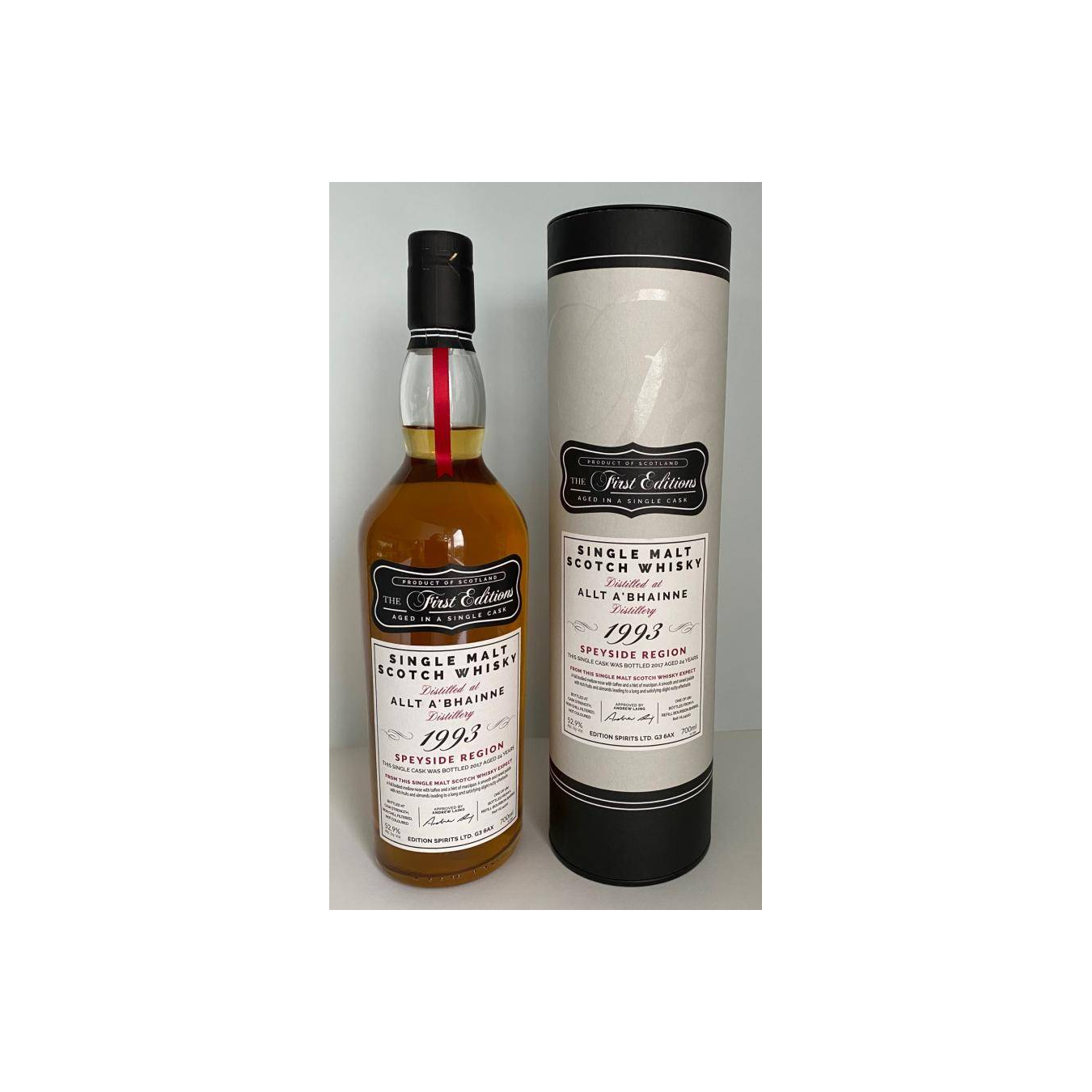 Allt-A-Bhainne The First Editions 1993 24 Years Single Malt Whisky 3