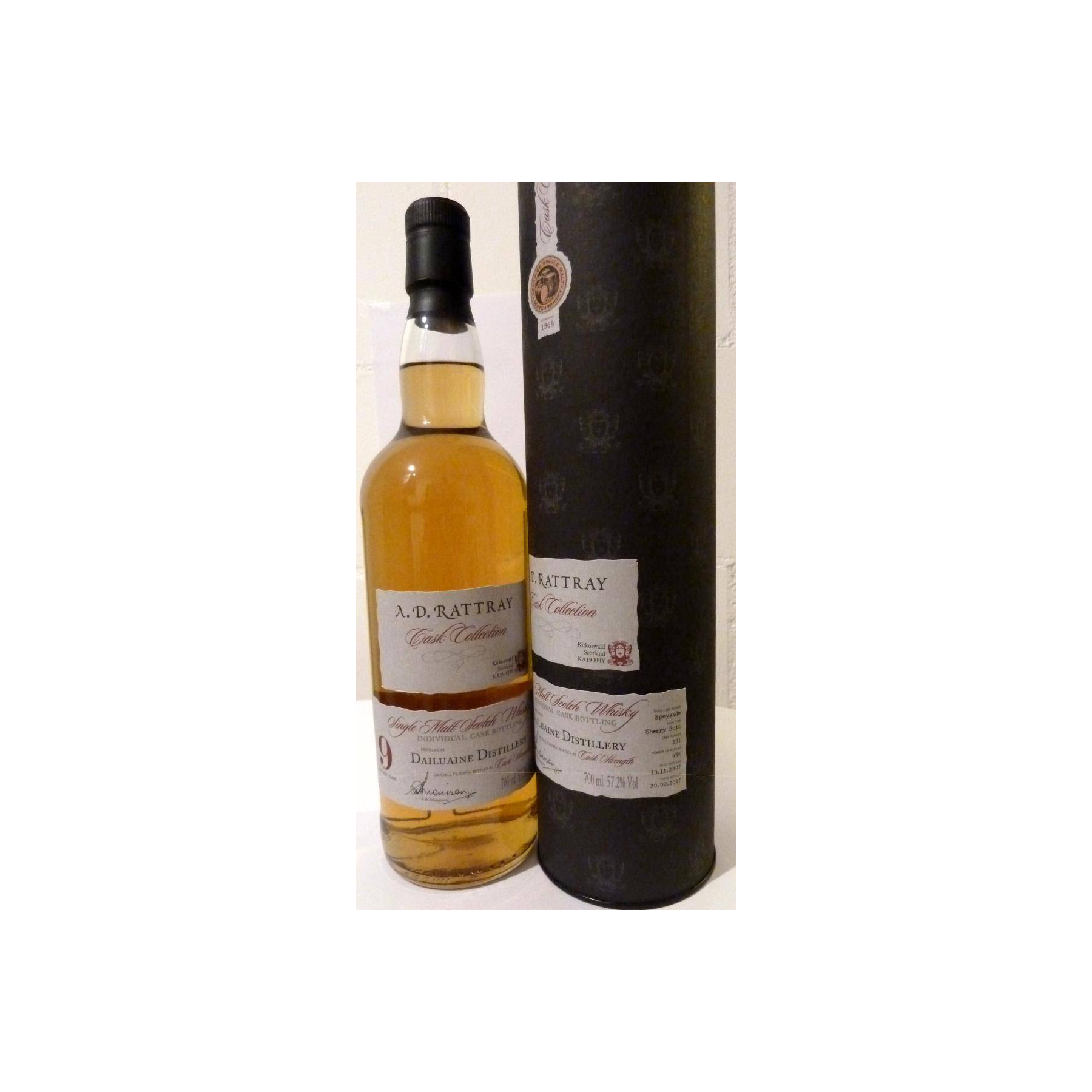 Dailuaine Individual Cask Bottling 2007 9 Years Single Malt Whisky 2