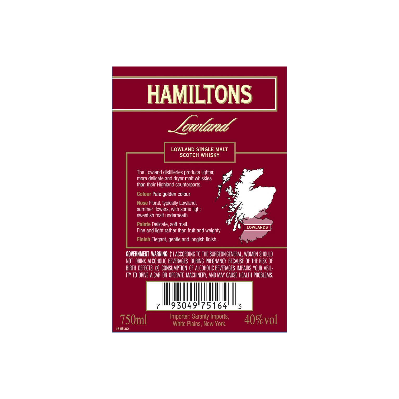 Hamiltons Single Malt Whisky 2