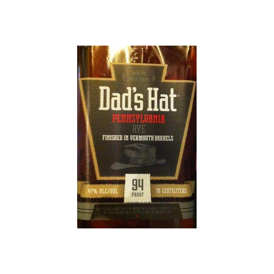 Dad's Hat Vermouth Finished Pennsylvania Rye Whiskey 2