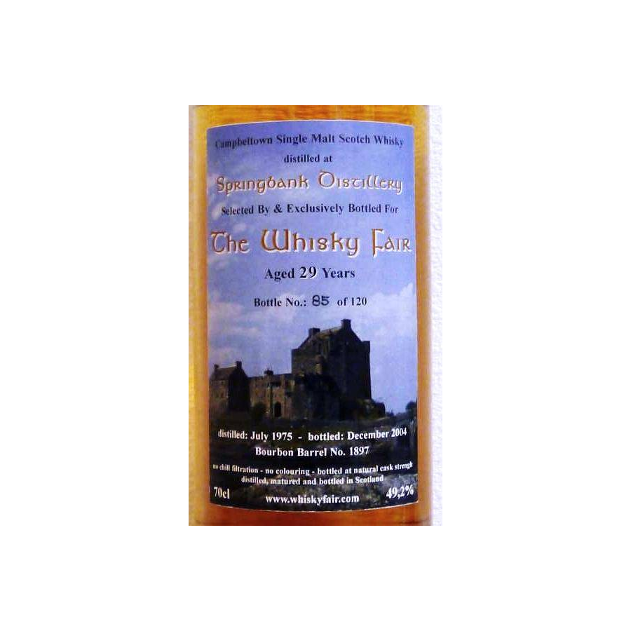 Springbank 1975 29 Years Single Malt Whisky 2
