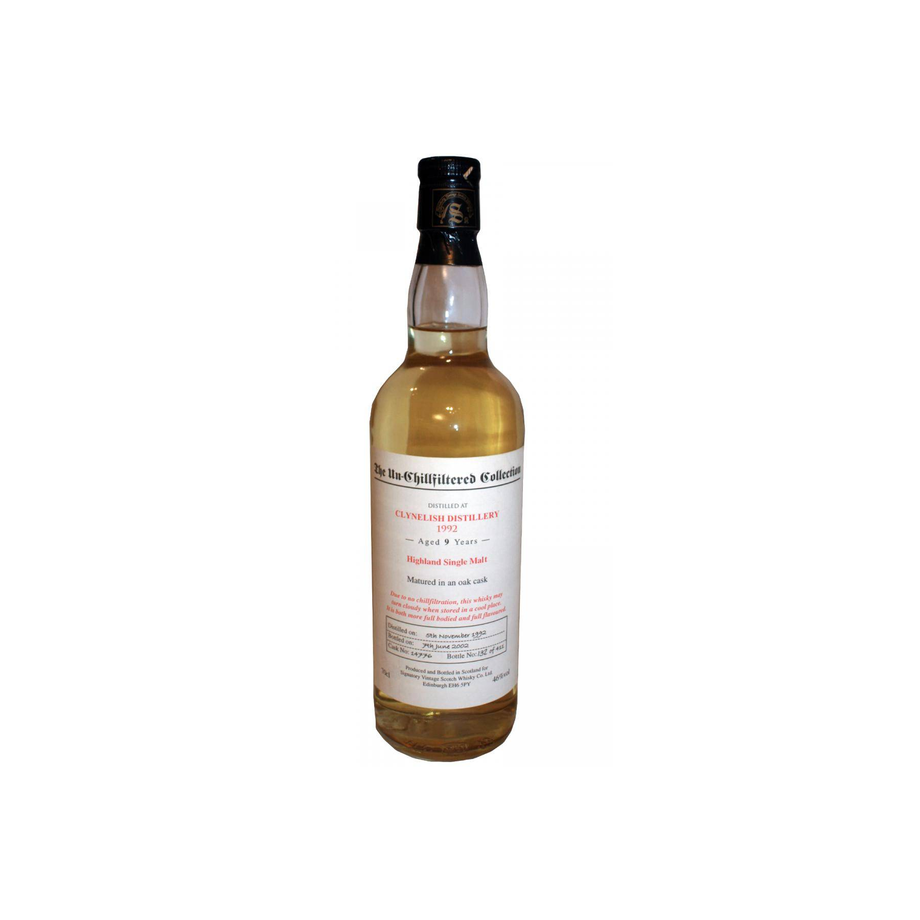Clynelish The Un-Chillfiltered Collection 1992 9 Years Single Malt Whisky