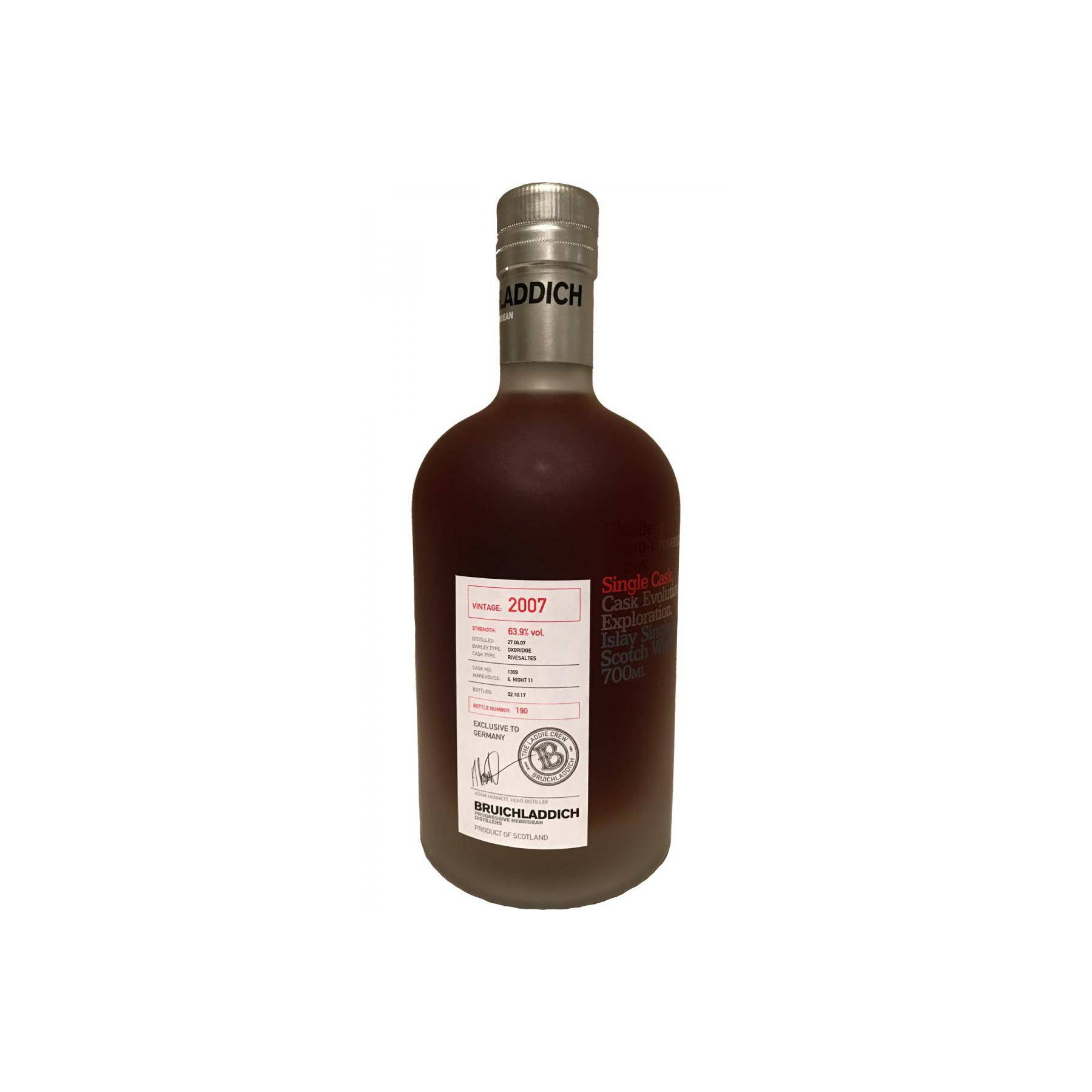 Bruichladdich 2007 10 Years Single Malt Whisky