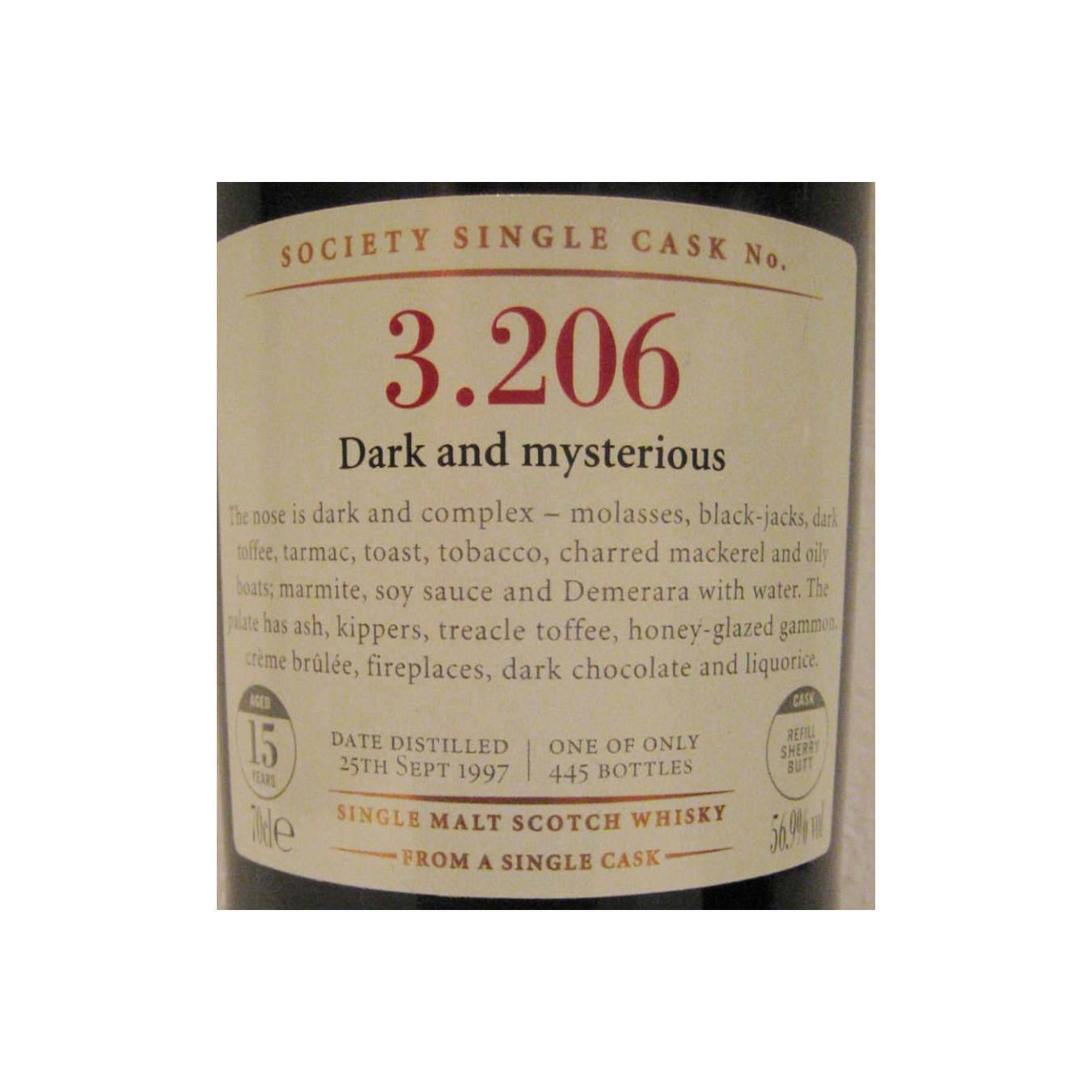 The Scotch Malt Whisky Society 1997 15 Years Single Malt Whisky 2