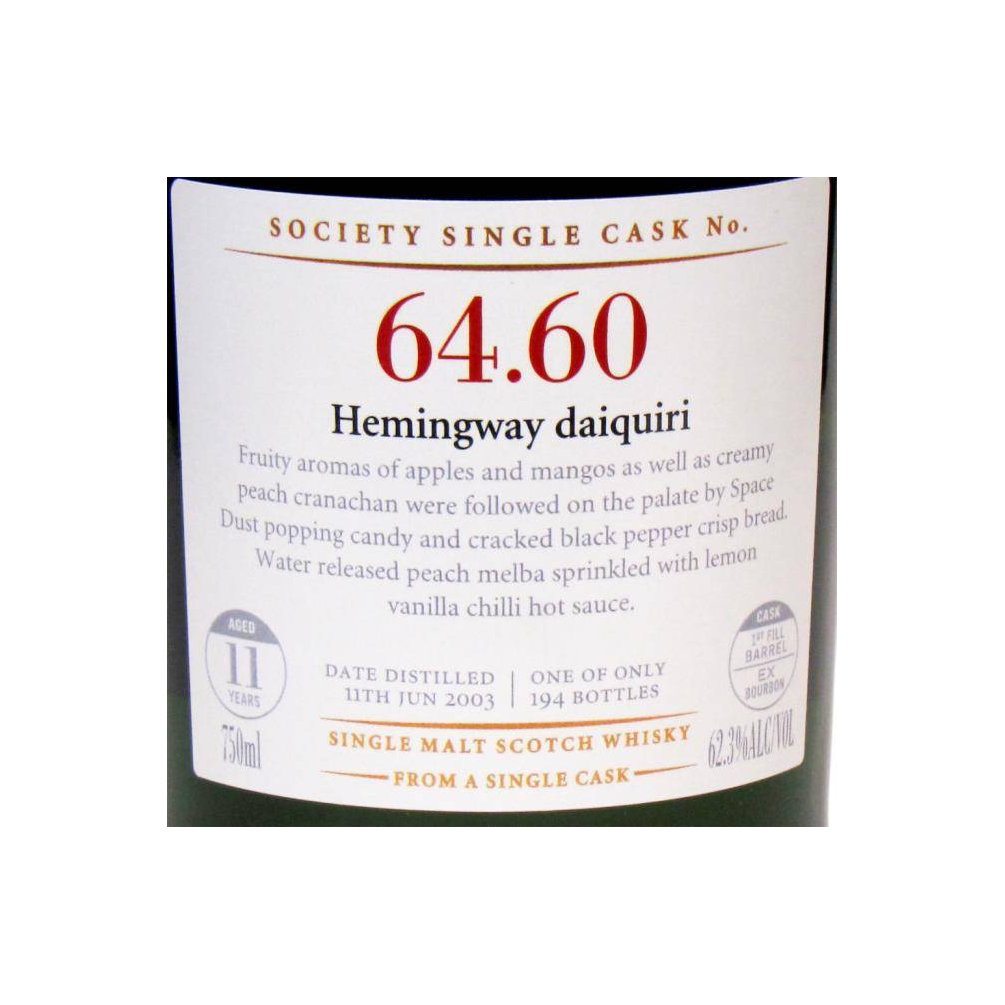 The Scotch Malt Whisky Society 2003 11 Years Single Malt Whisky 2