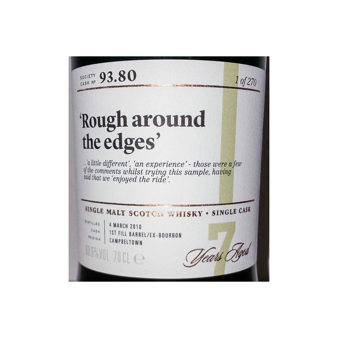 The Scotch Malt Whisky Society 2010 7 Years Single Malt Whisky 2