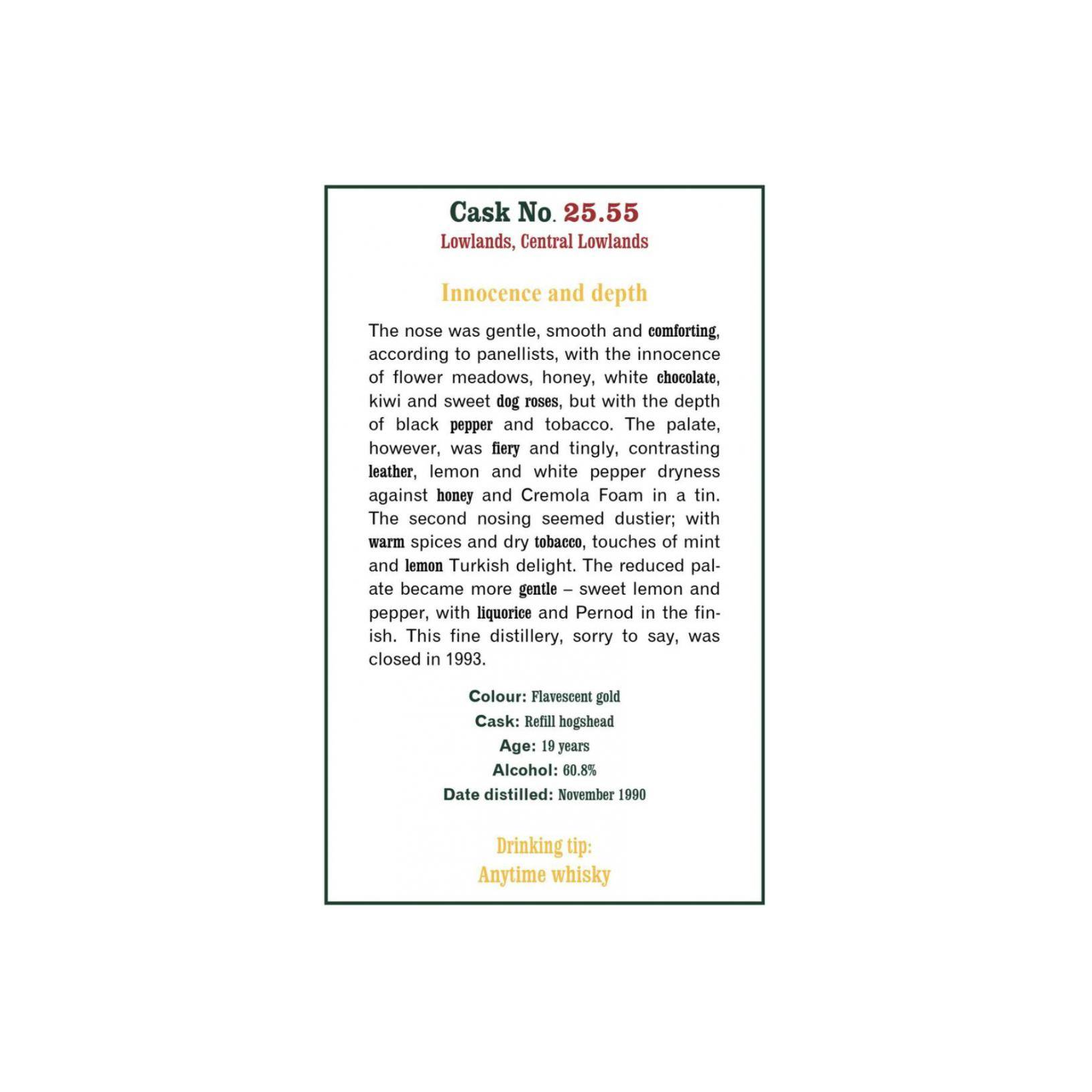 The Scotch Malt Whisky Society 1990 19 Years Single Malt Whisky 2