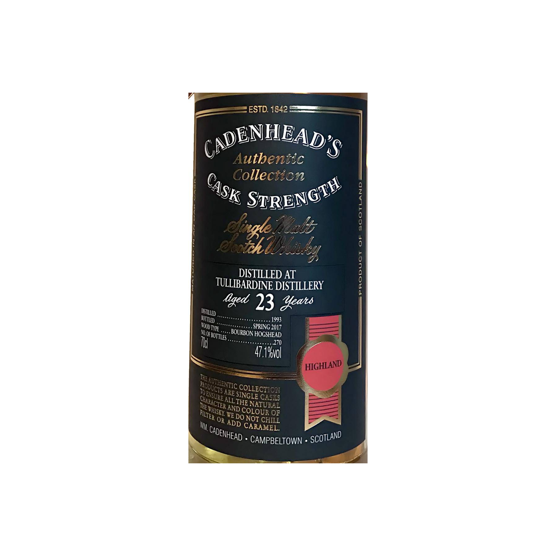 Tullibardine Authentic Collection 1993 23 Years Single Malt Whisky 3