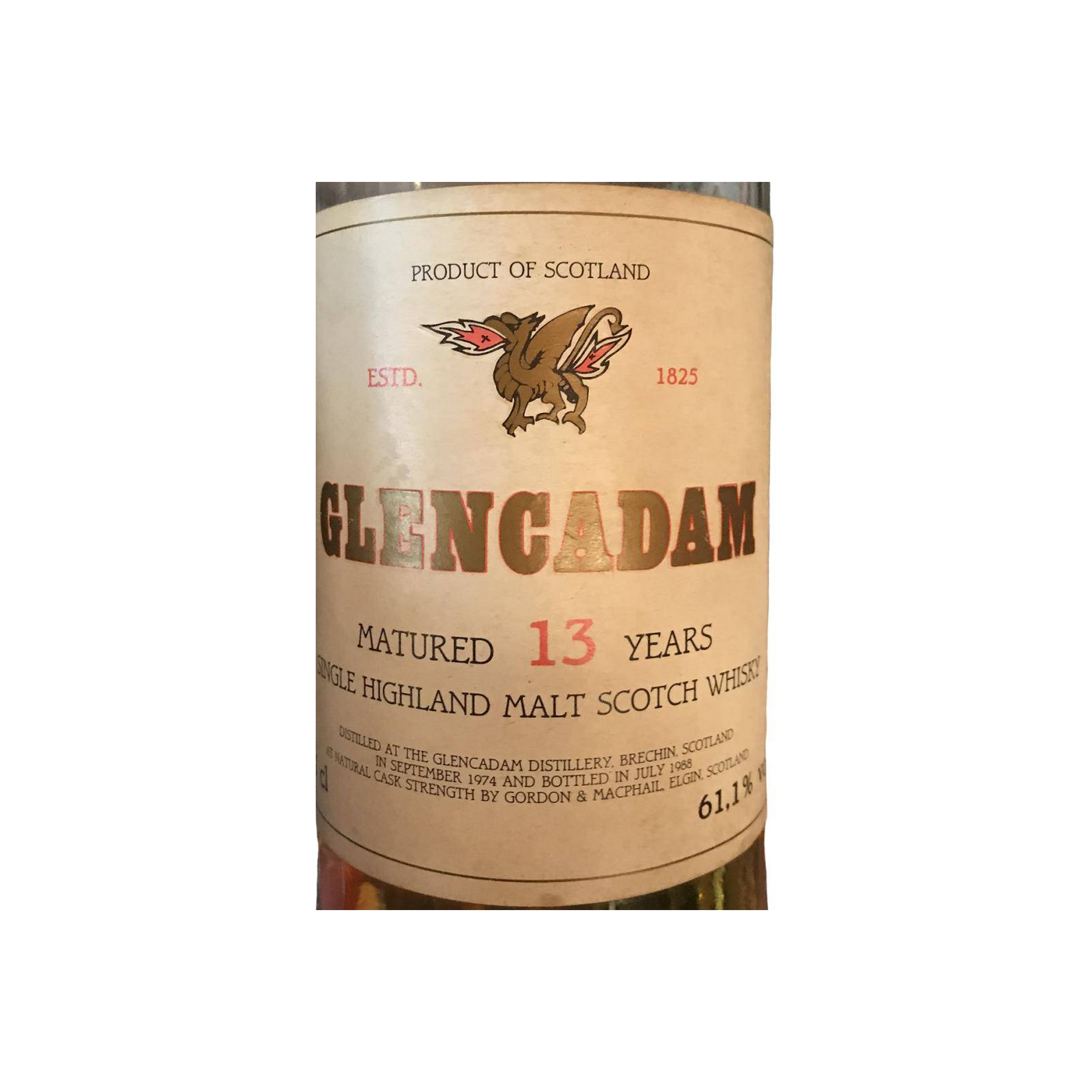 Glencadam 1974 13 Years Single Malt Whisky