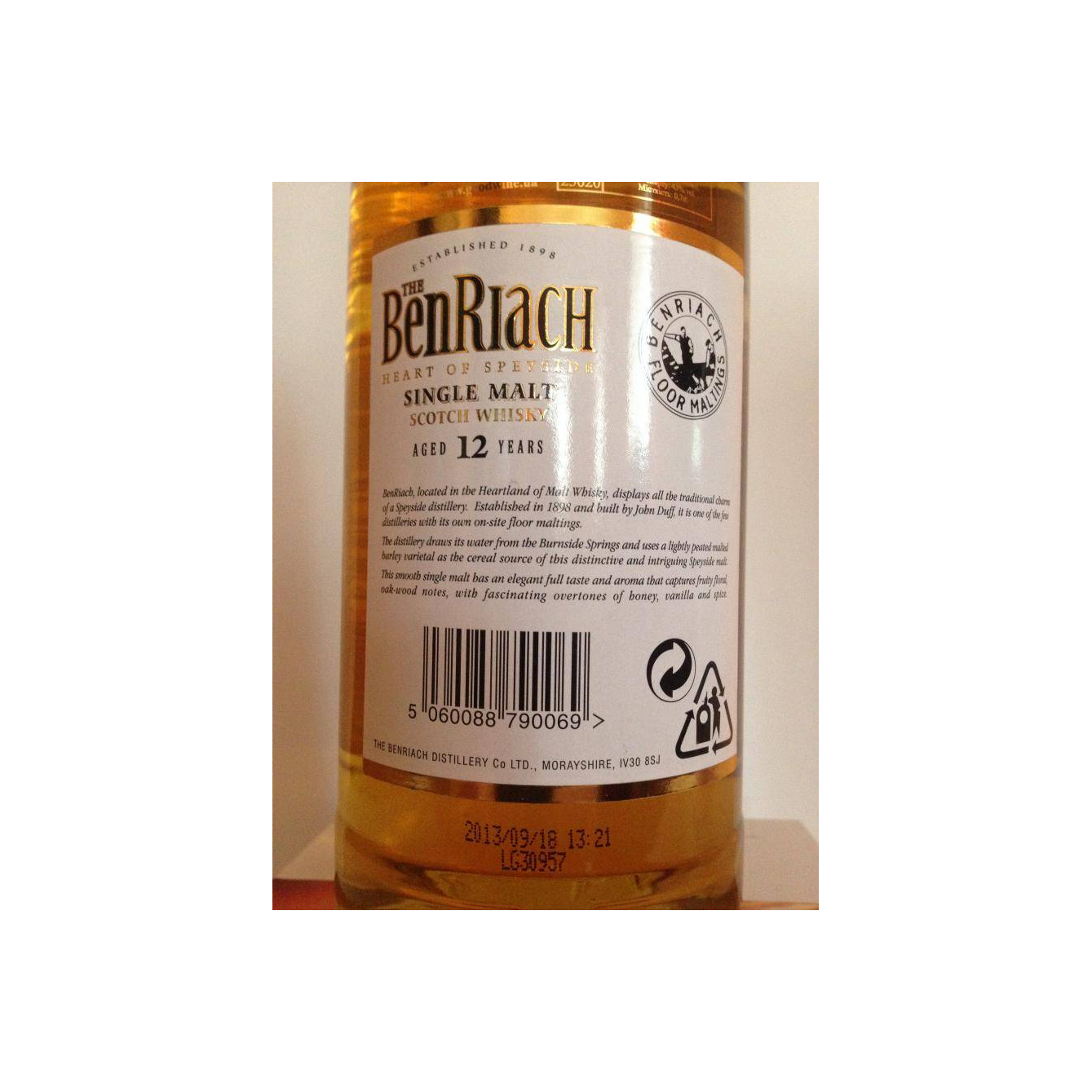 BenRiach 12 Years Single Malt Whisky 3