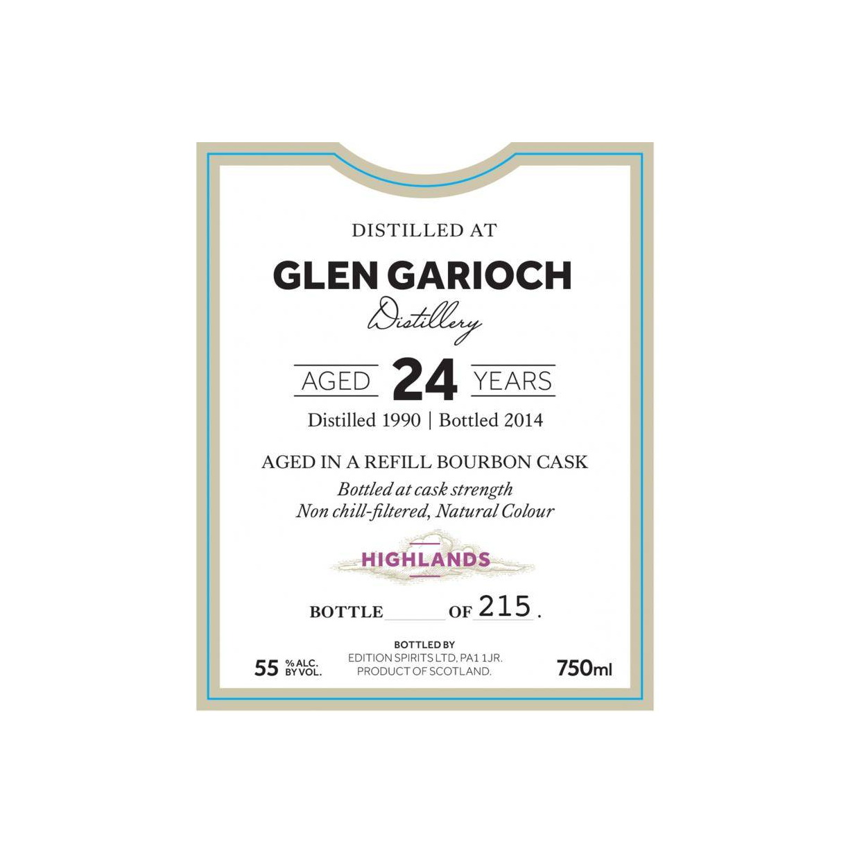 Glen Garioch The First Editions 1990 24 Years Single Malt Whisky