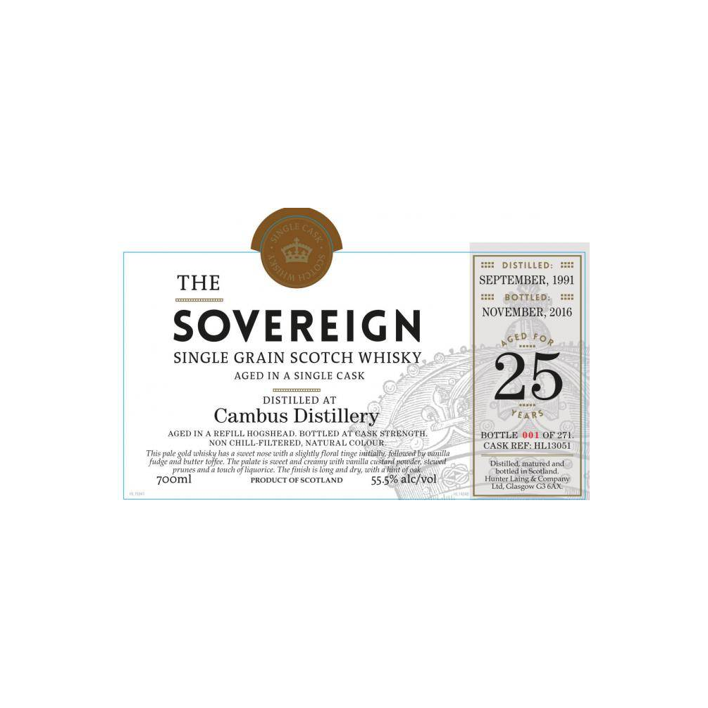 Cambus 1991 25 Years Single Grain Whisky
