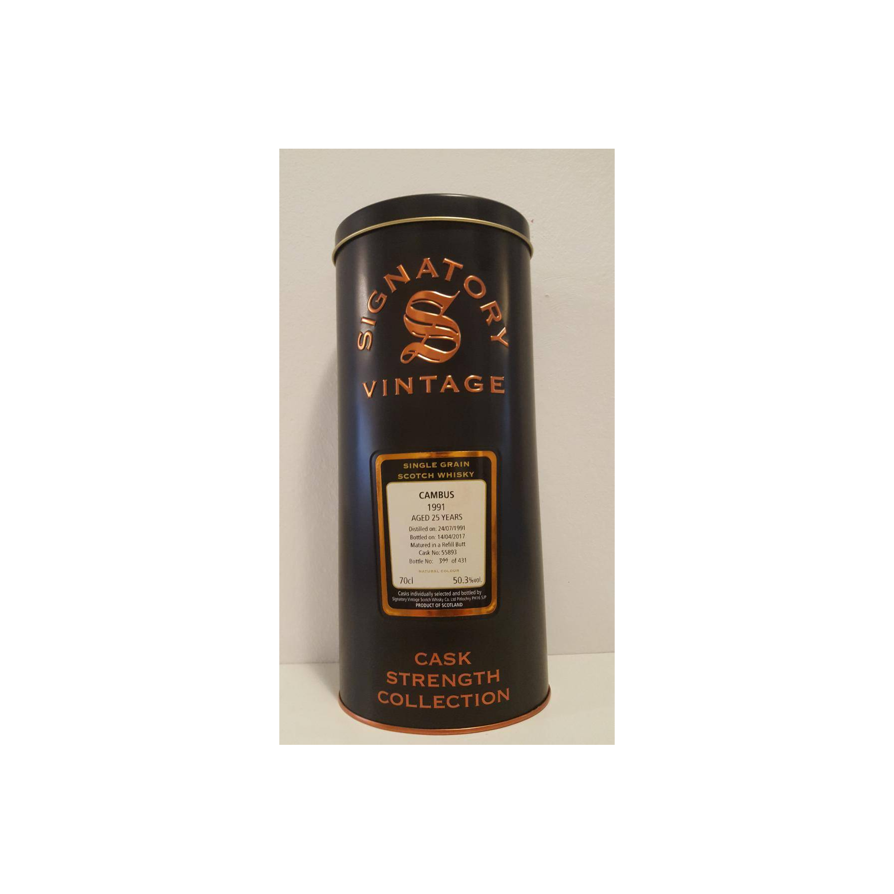 Cambus Cask Strength Collection 1991 25 Years Single Grain Whisky 2
