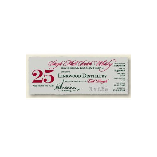 Linkwood Individual Cask Bottling 1983 25 Years Single Malt Whisky 2