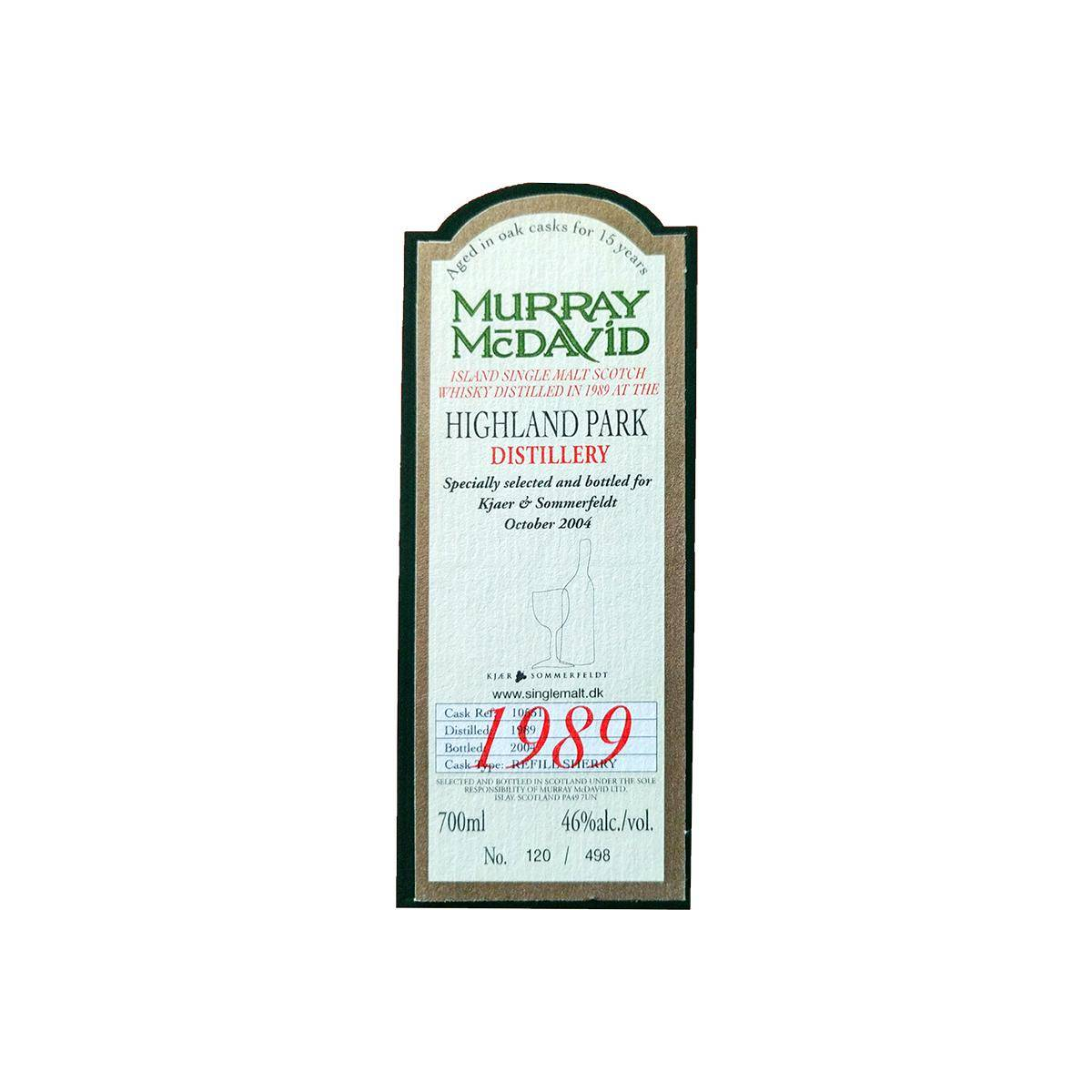 Highland Park 1989 15 Years Single Malt Whisky