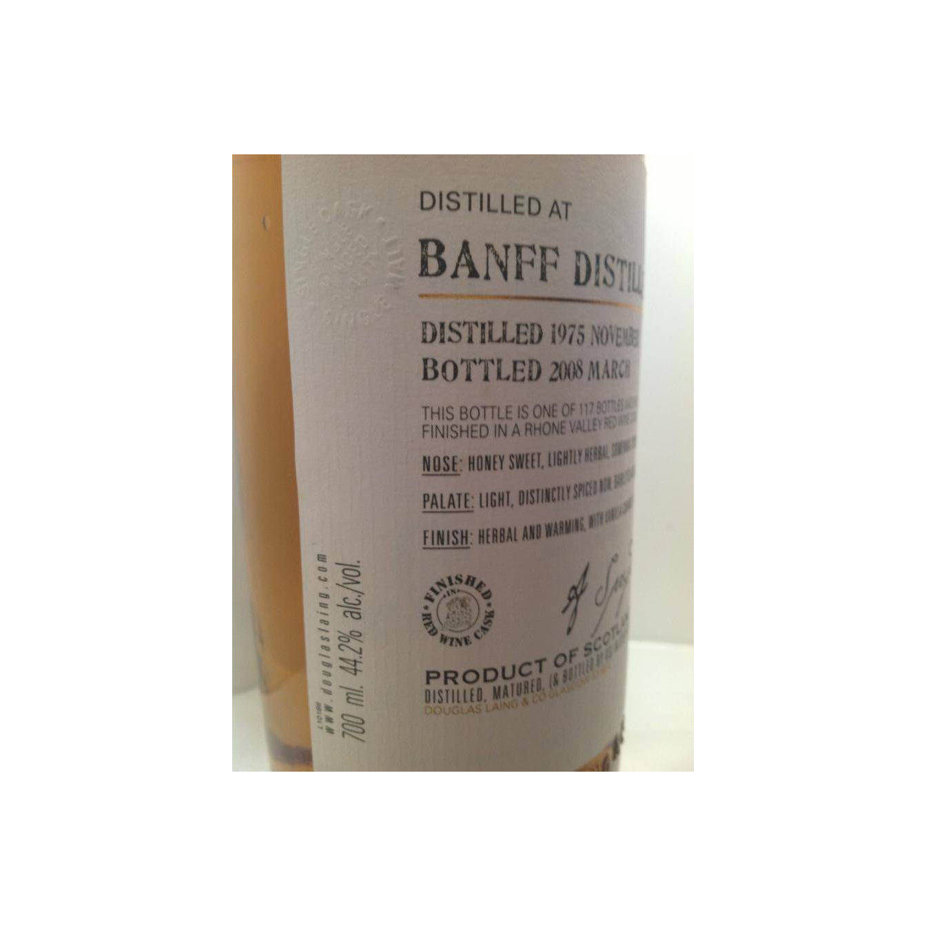 Banff Old Malt Cask 1975 32 Years Single Malt Whisky 2