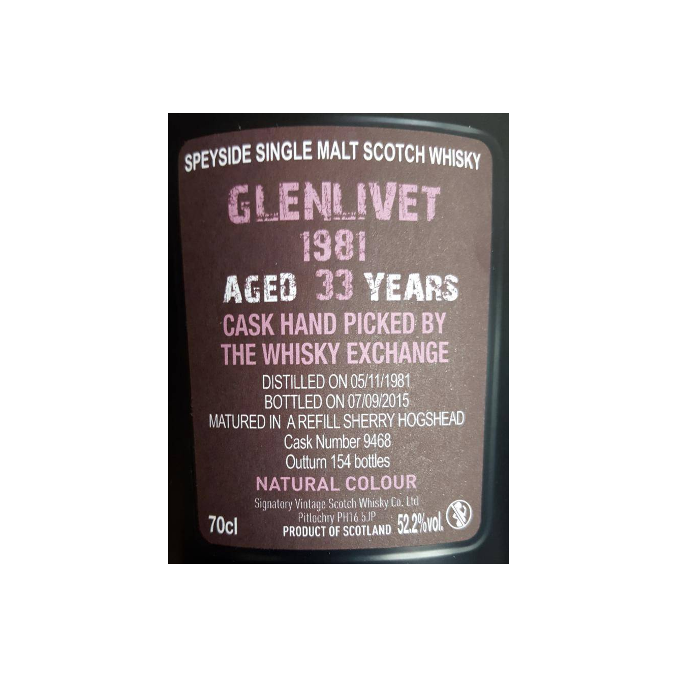 The Glenlivet Cask Strength Collection 1981 33 Years Single Malt Whisky 3