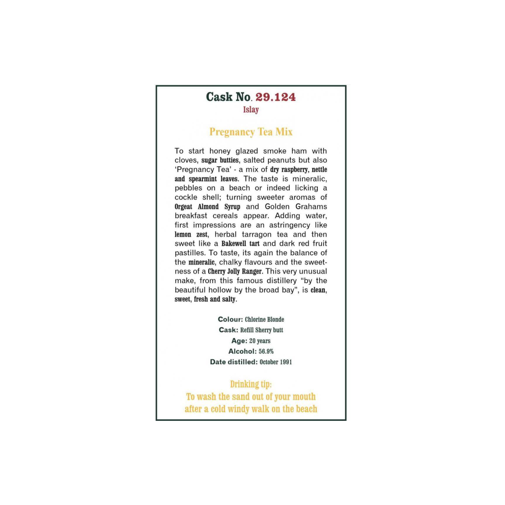 The Scotch Malt Whisky Society 1991 20 Years Single Malt Whisky