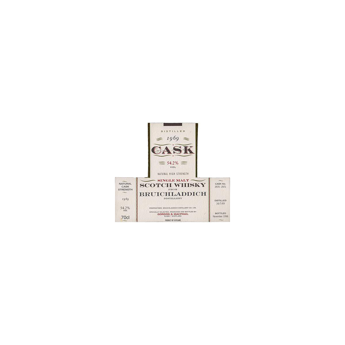 Bruichladdich Cask Strength Collection 1969 27 Years Single Malt Whisky