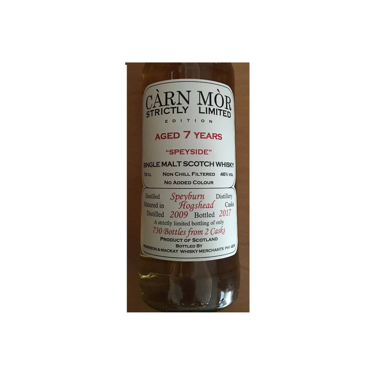 Spey 2009 7 Years Single Malt Whisky 2