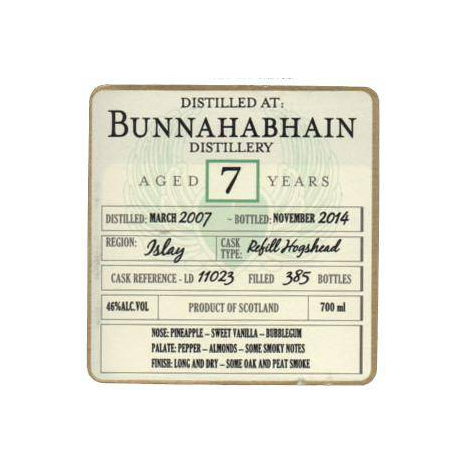Bunnahabhain 2007 7 Years Single Malt Whisky 2