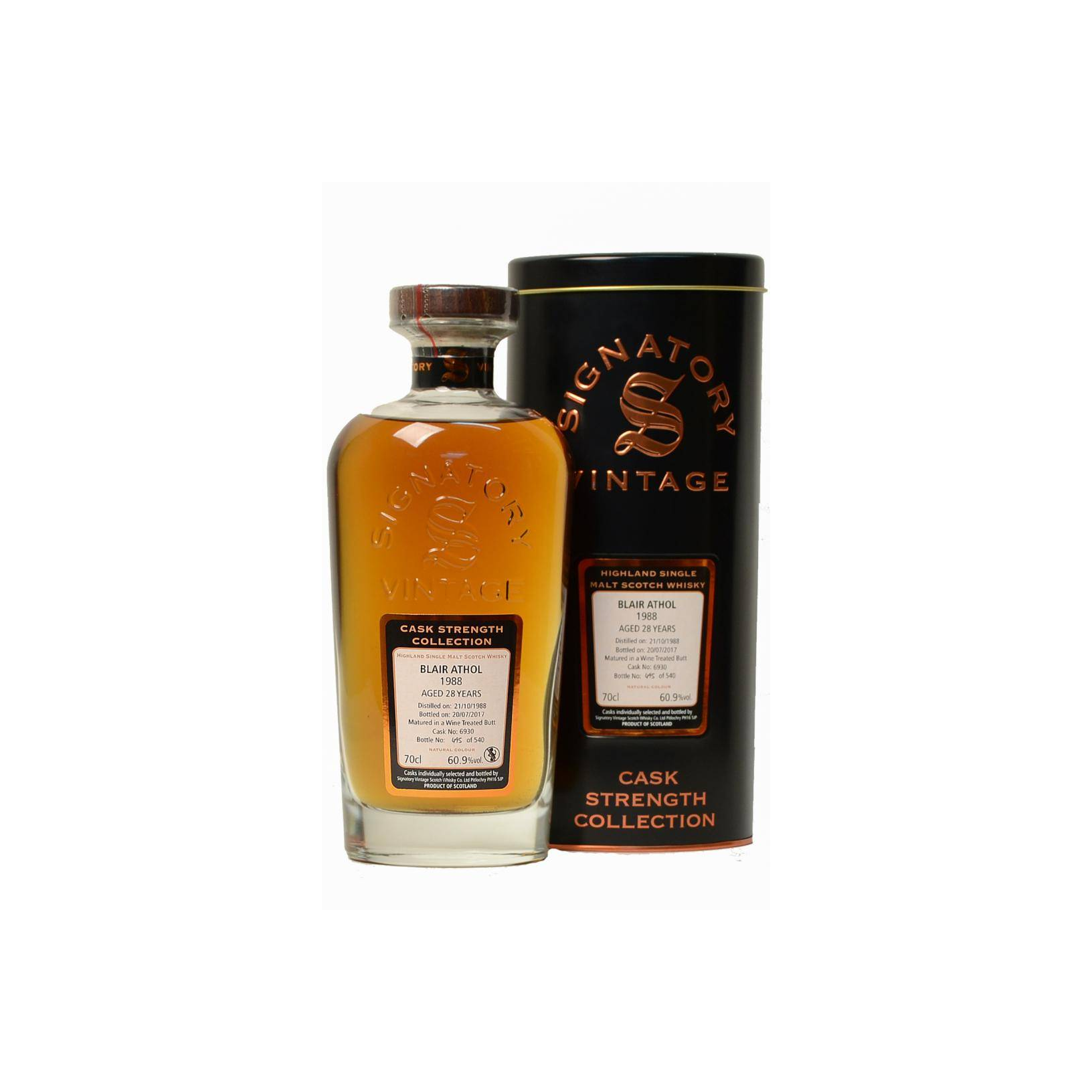 Blair Athol Cask Strength Collection 1988 28 Years Single Malt Whisky 2