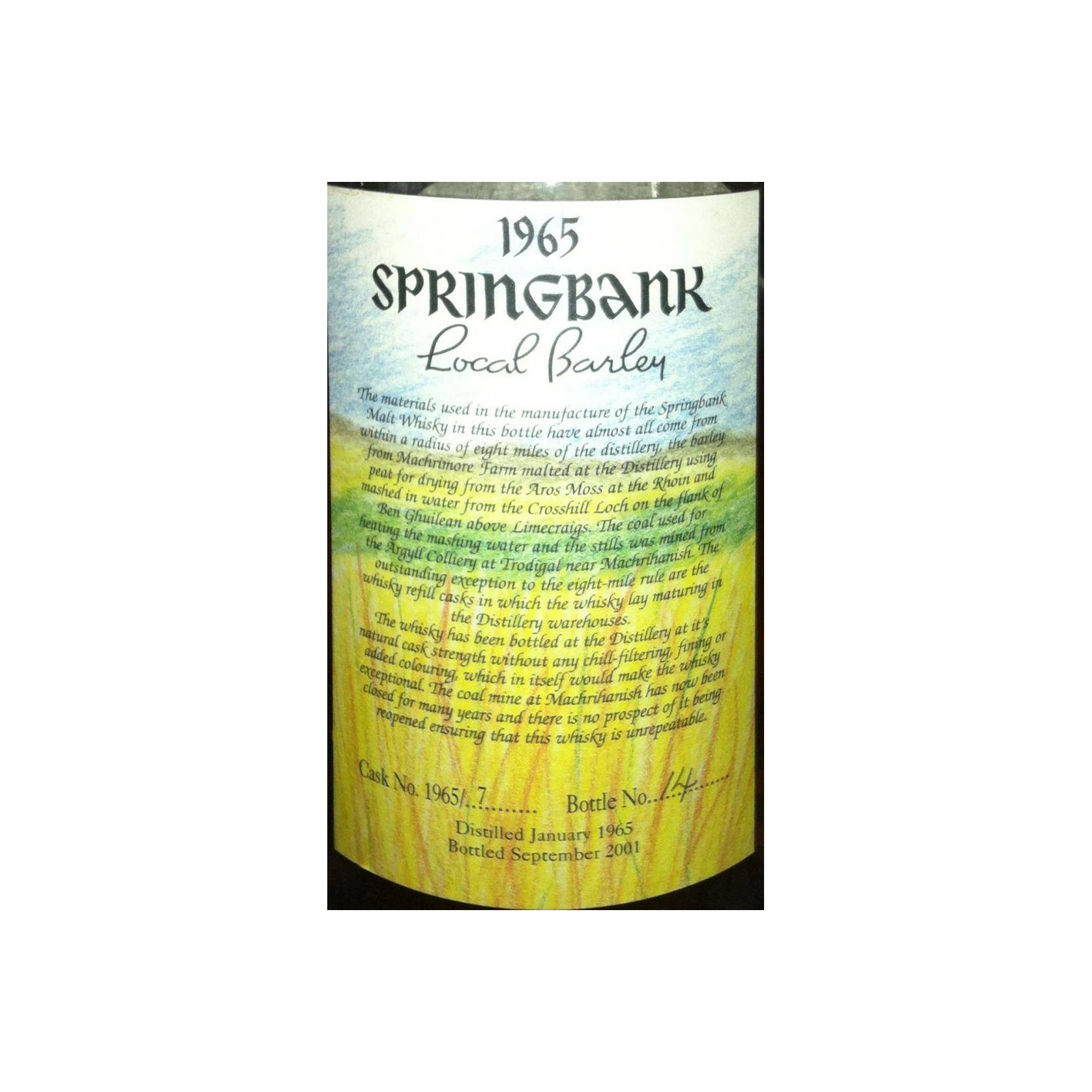 Springbank 1965 36 Years Single Malt Whisky 2