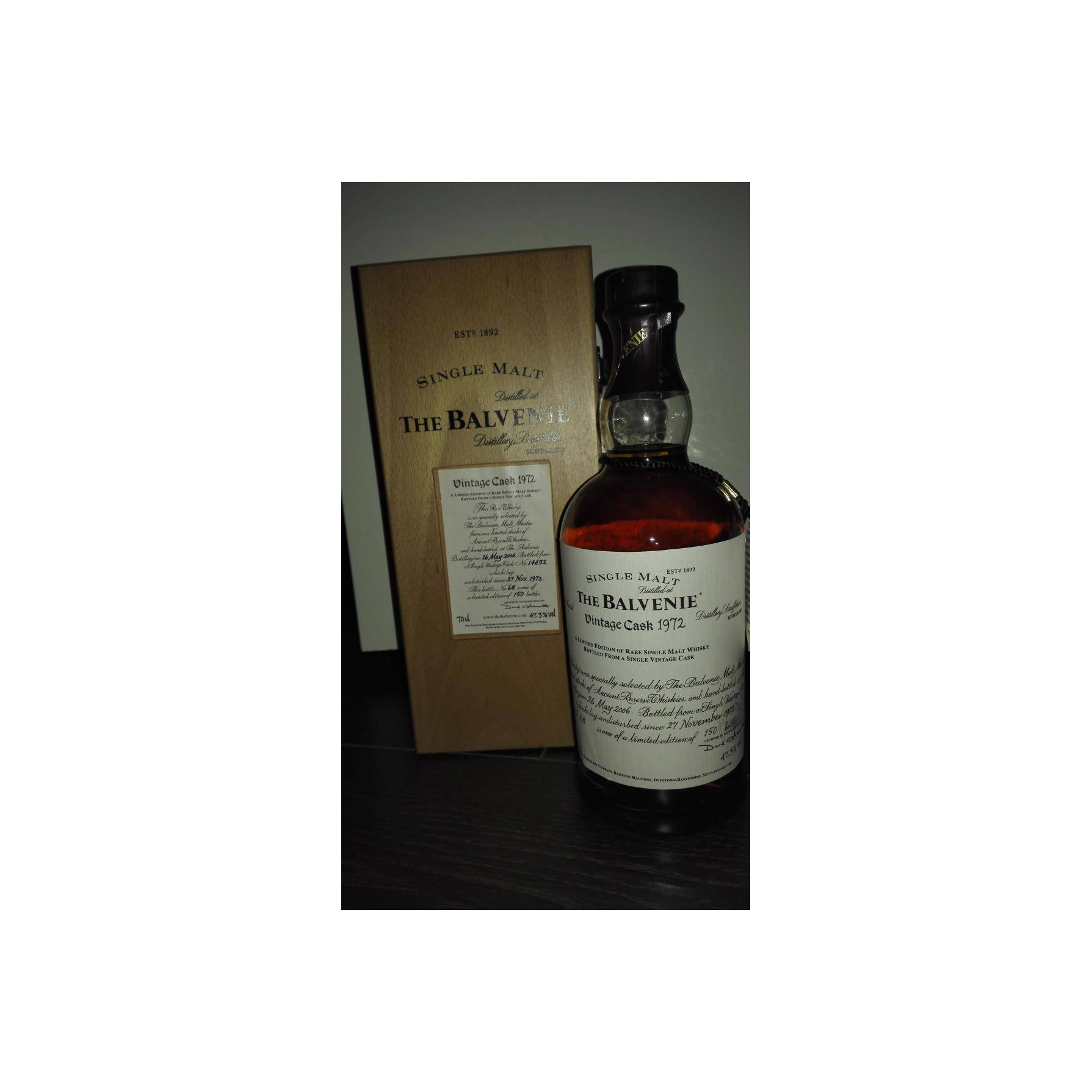 The Balvenie 1972 33 Years Single Malt Whisky 2