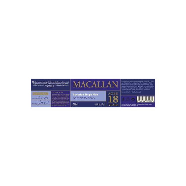 The Macallan 1989 18 Years Single Malt Whisky 2