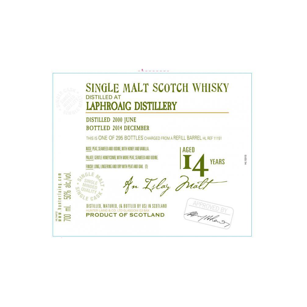 Laphroaig Old Malt Cask 2000 14 Years Single Malt Whisky 2