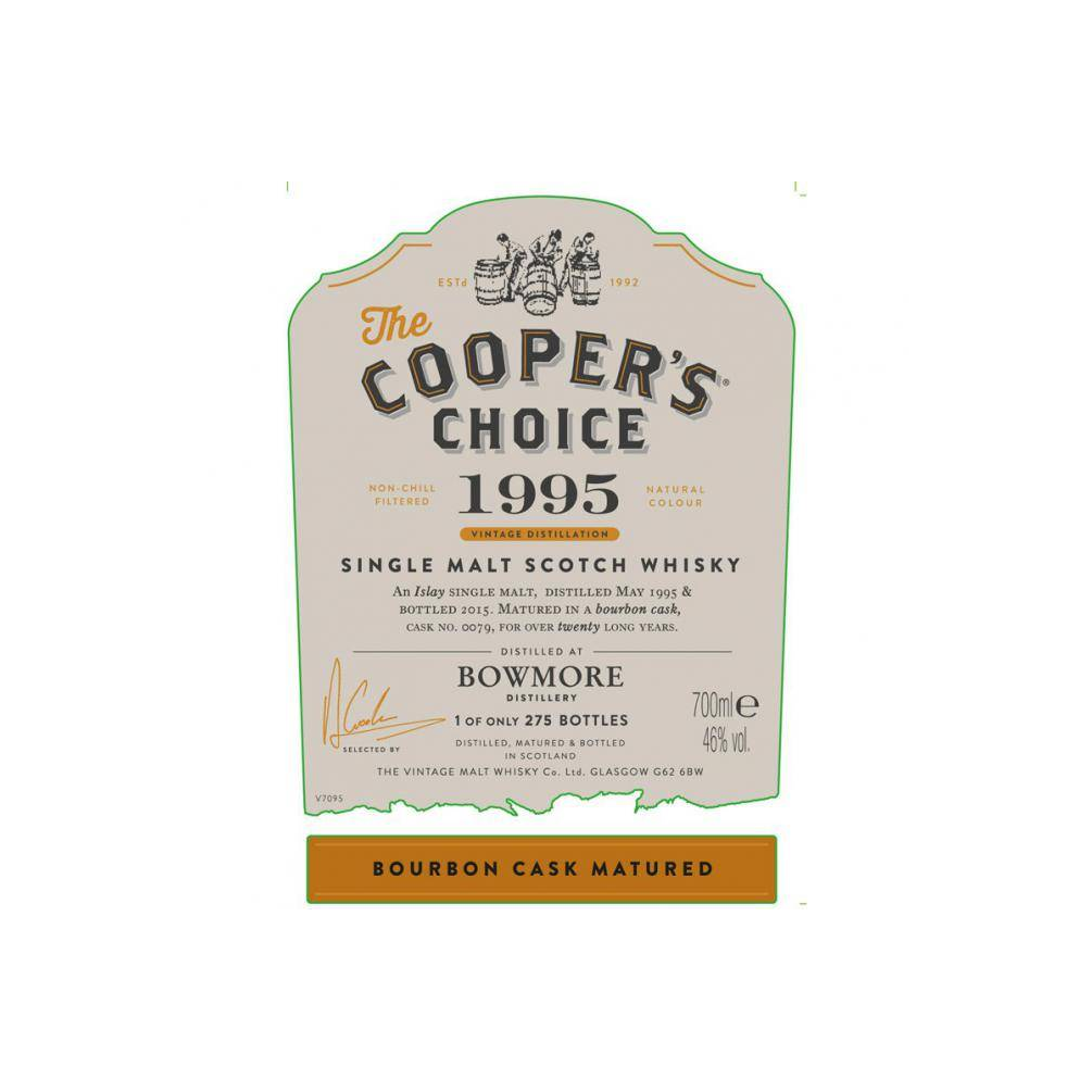 Bowmore The Cooper's Choice 1995 20 Years Single Malt Whisky 2