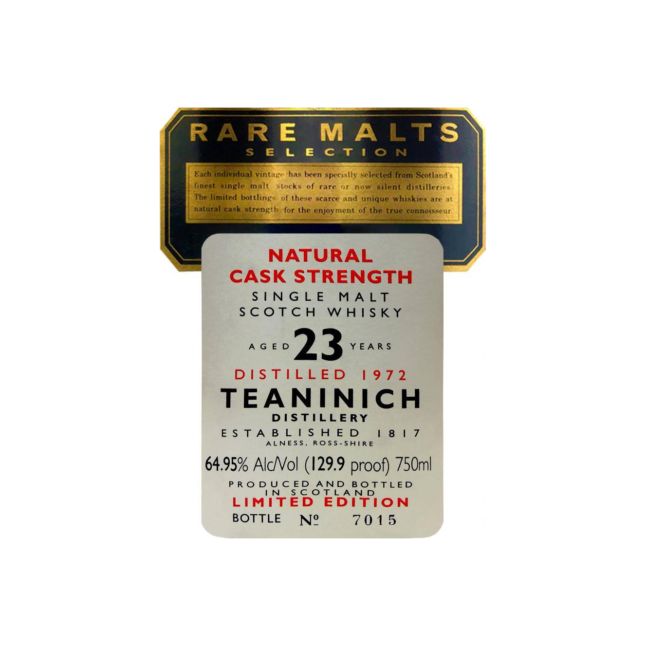Teaninich 1972 23 Years Single Malt Whisky 2