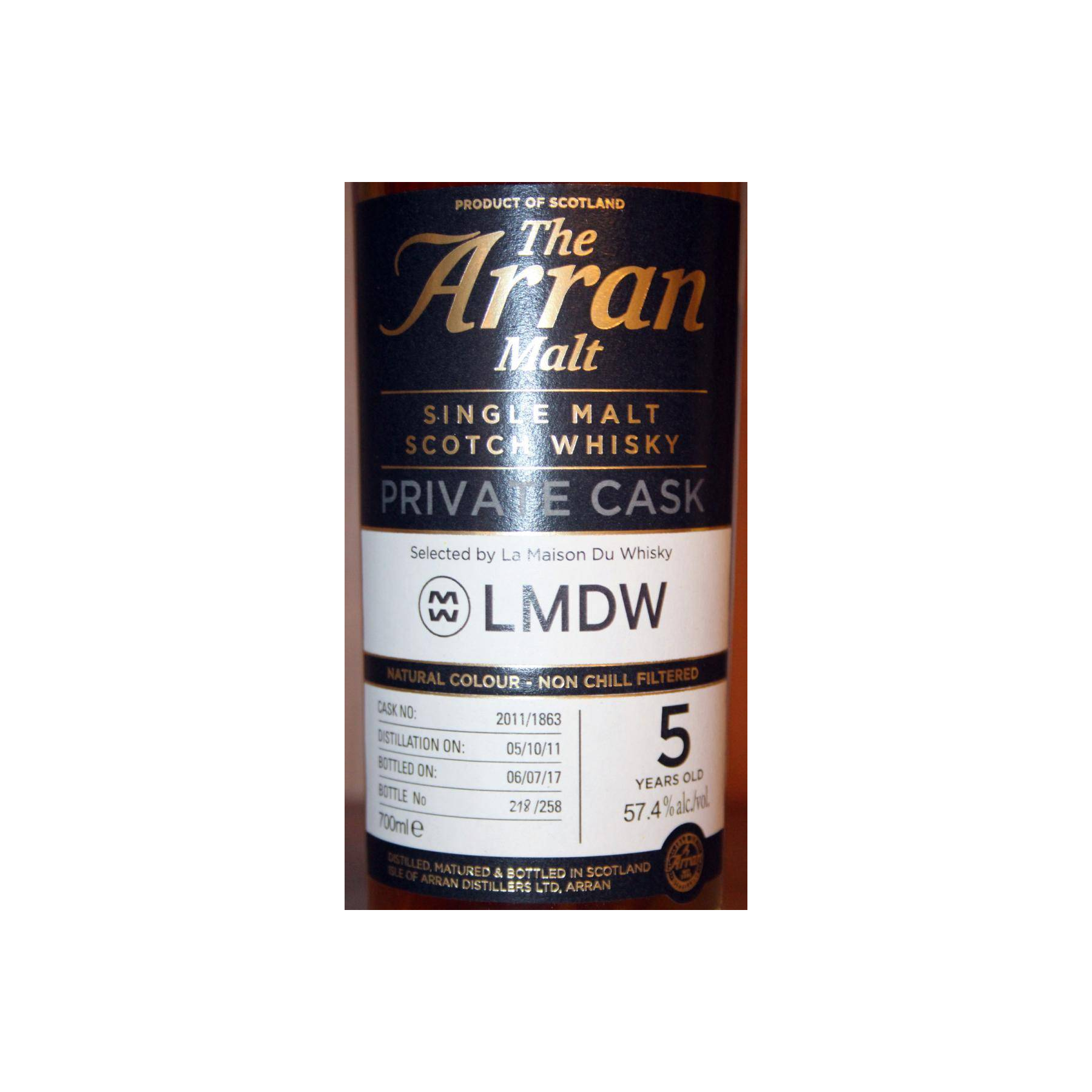 Arran Private Cask 2011 5 Years Single Malt Whisky 2