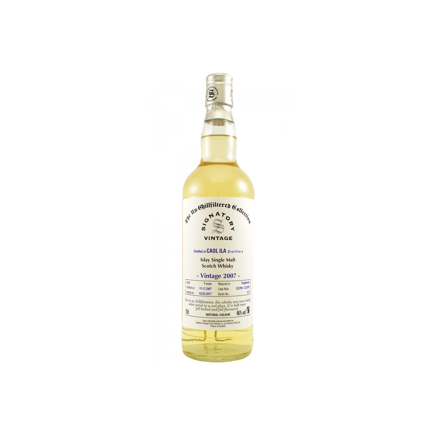 Caol Ila The Un-Chillfiltered Collection 2007 9 Years Single Malt Whisky