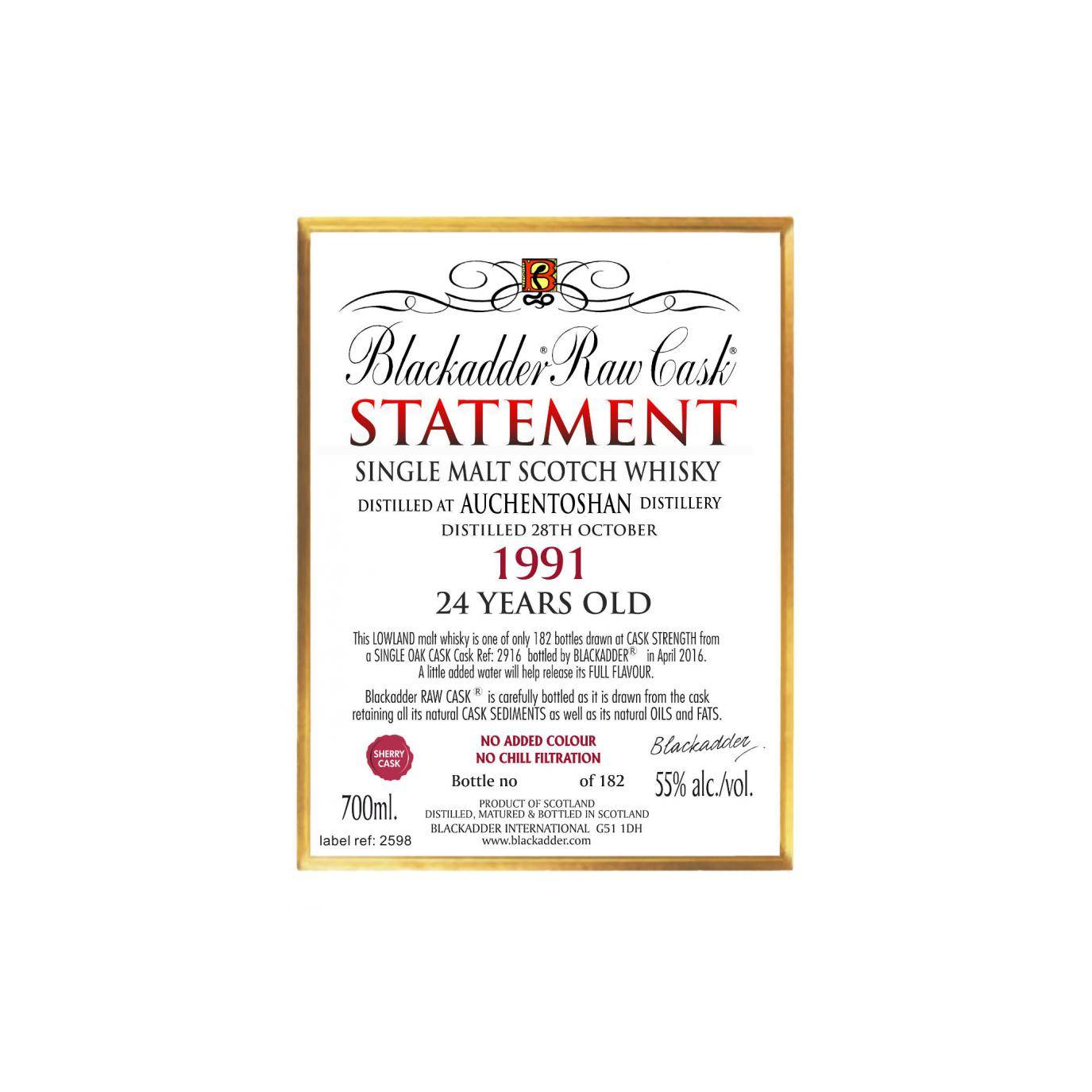 Auchentoshan 1991 24 Years Single Malt Whisky