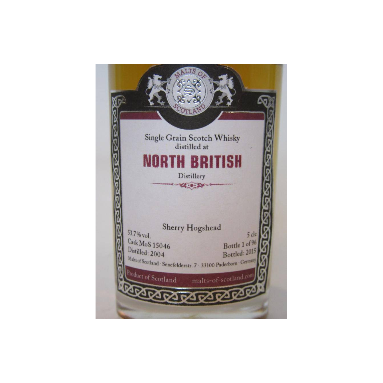 North British Miniature 2004 11 Years Single Grain Whisky 2