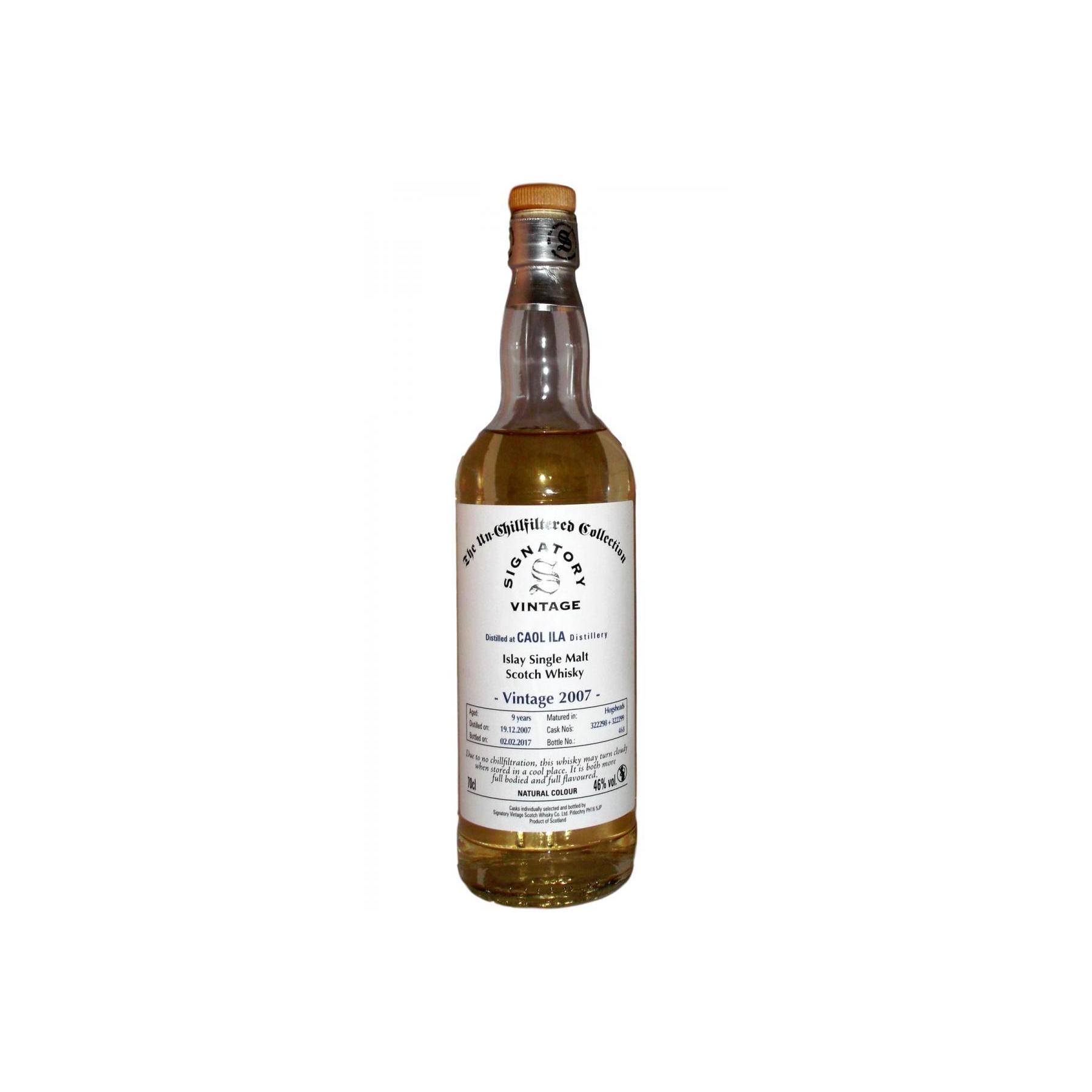 Caol Ila The Un-Chillfiltered Collection 2007 9 Years Single Malt Whisky 2