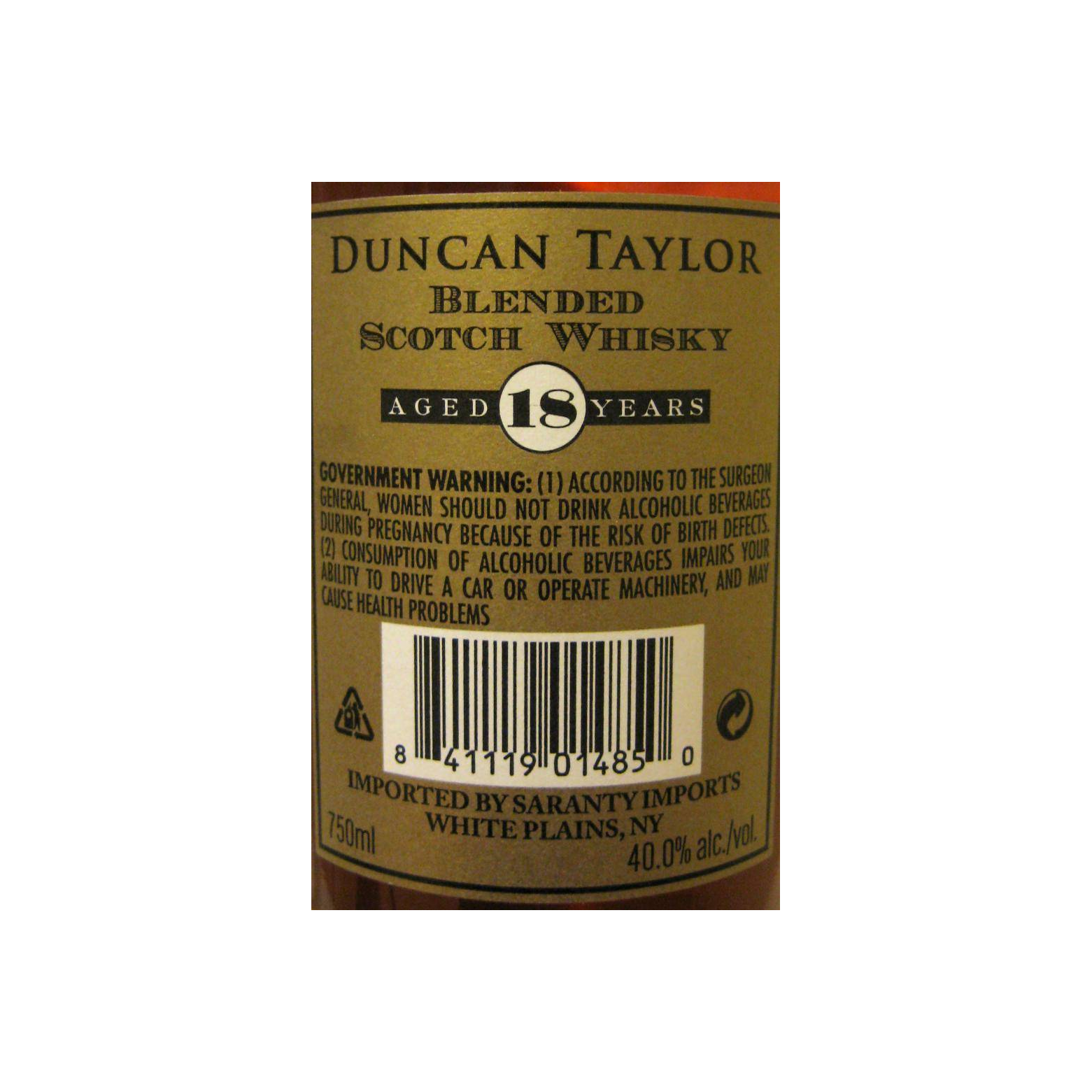 Blended Scotch Whisky 18-year-old DT 2