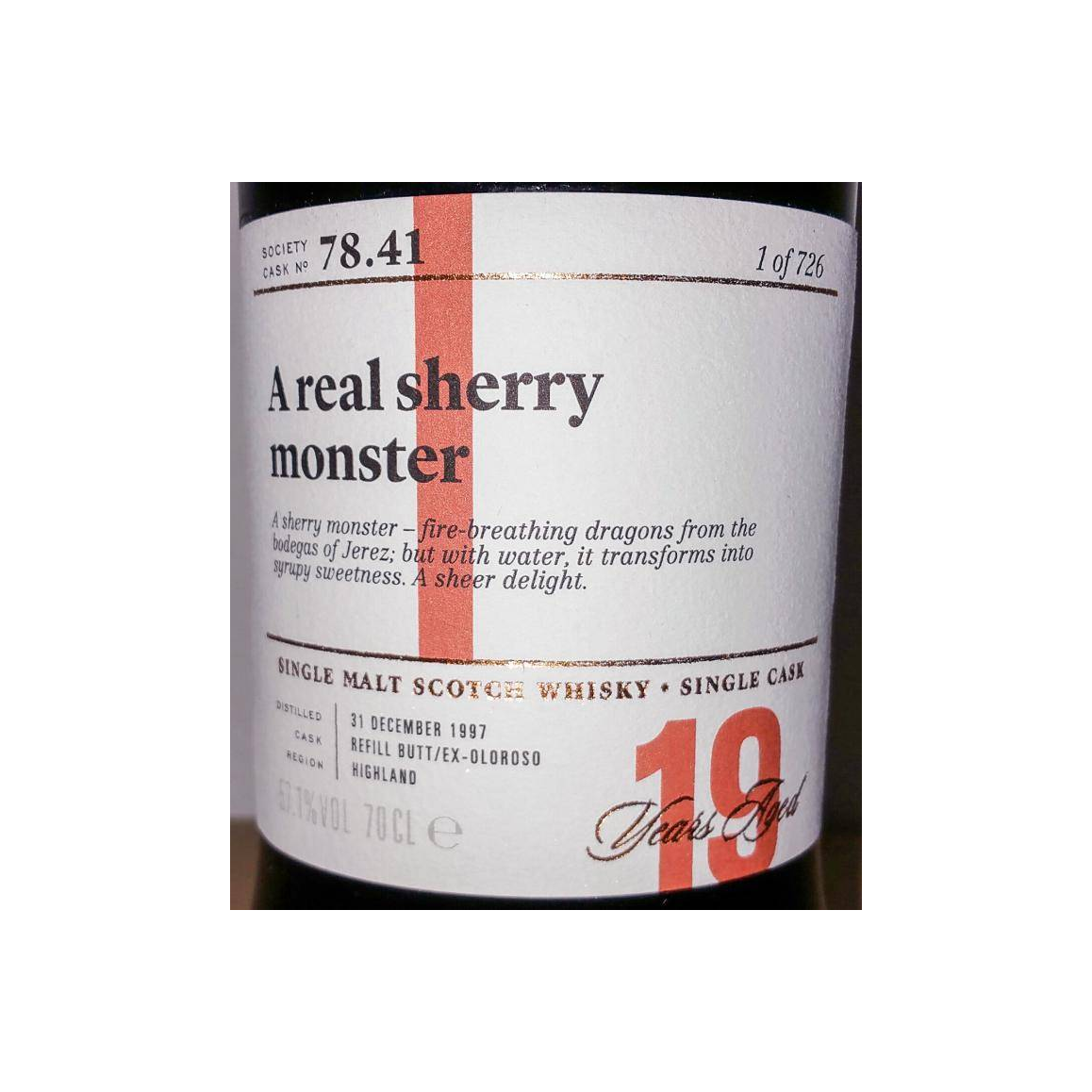 The Scotch Malt Whisky Society 1997 19 Years Single Malt Whisky 2
