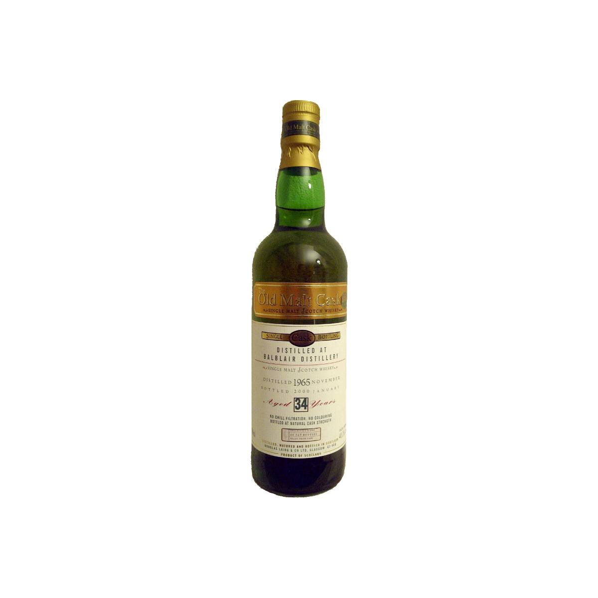 Balblair Old Malt Cask 1965 34 Years Single Malt Whisky