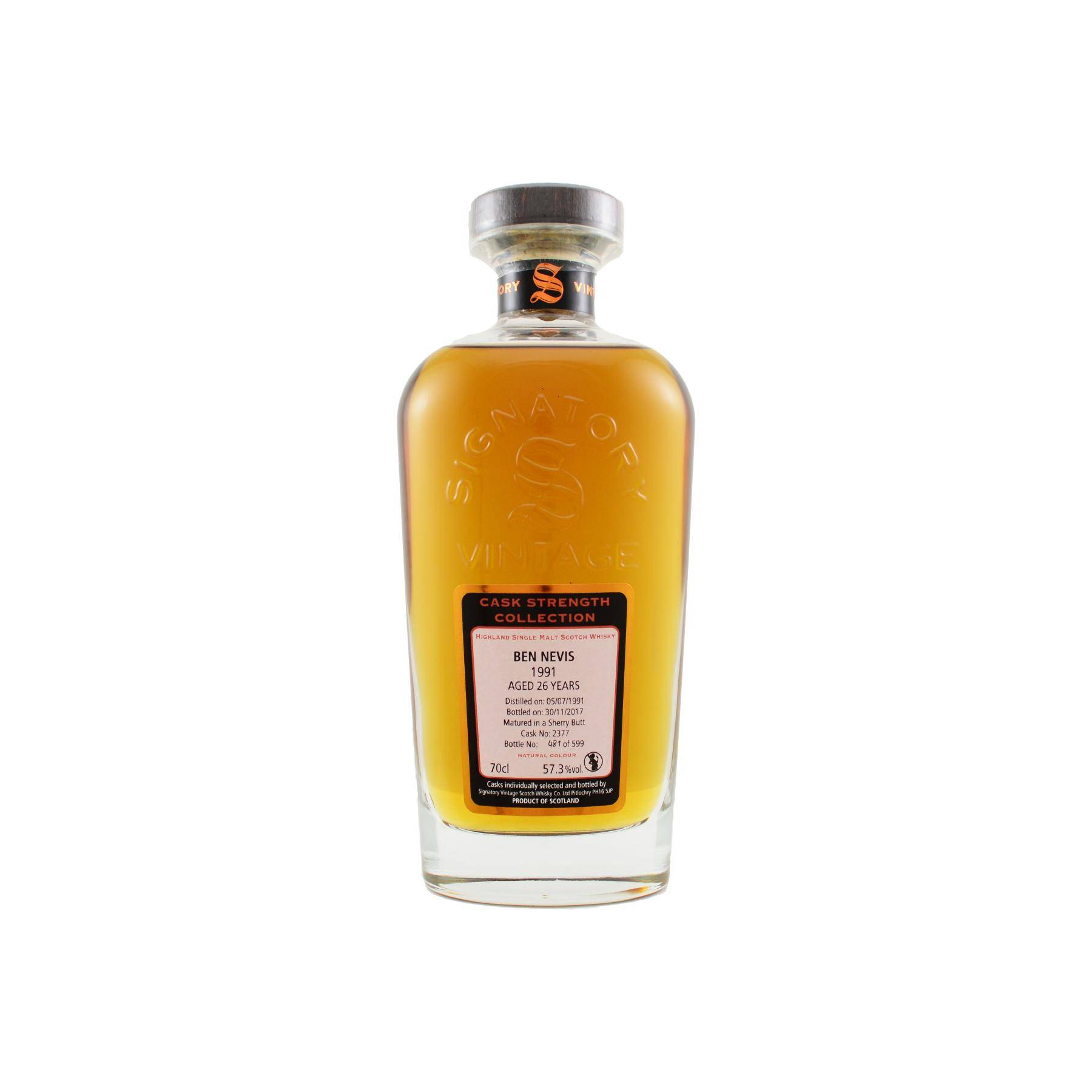 Ben Nevis Cask Strength Collection 1991 26 Years Single Malt Whisky