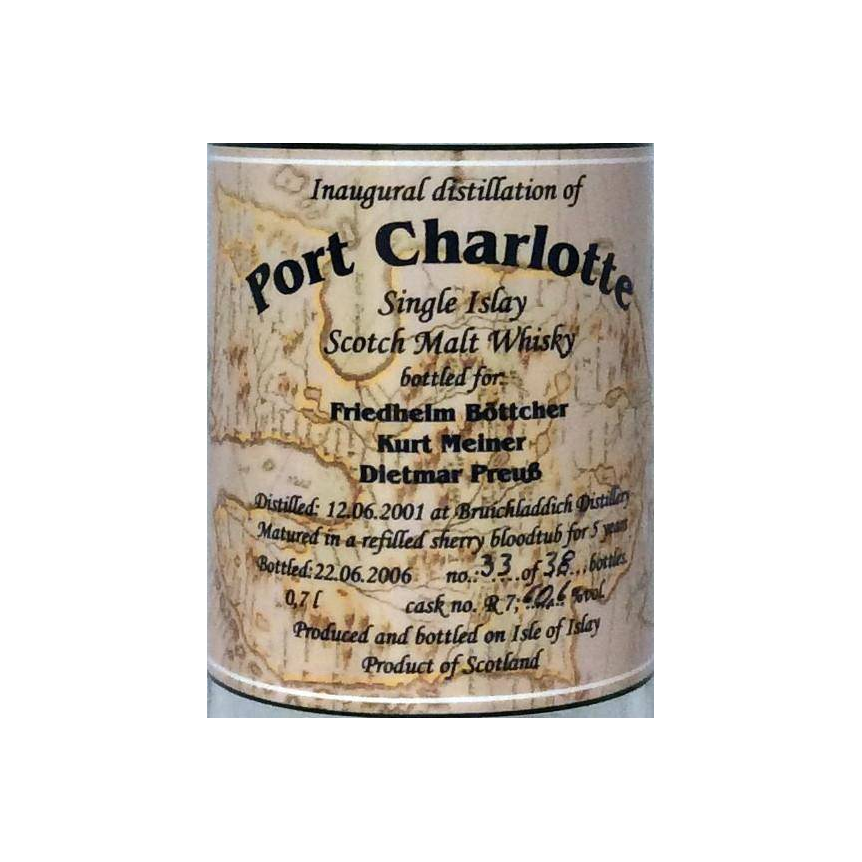 Port Charlotte 2001 5 Years Single Malt Whisky