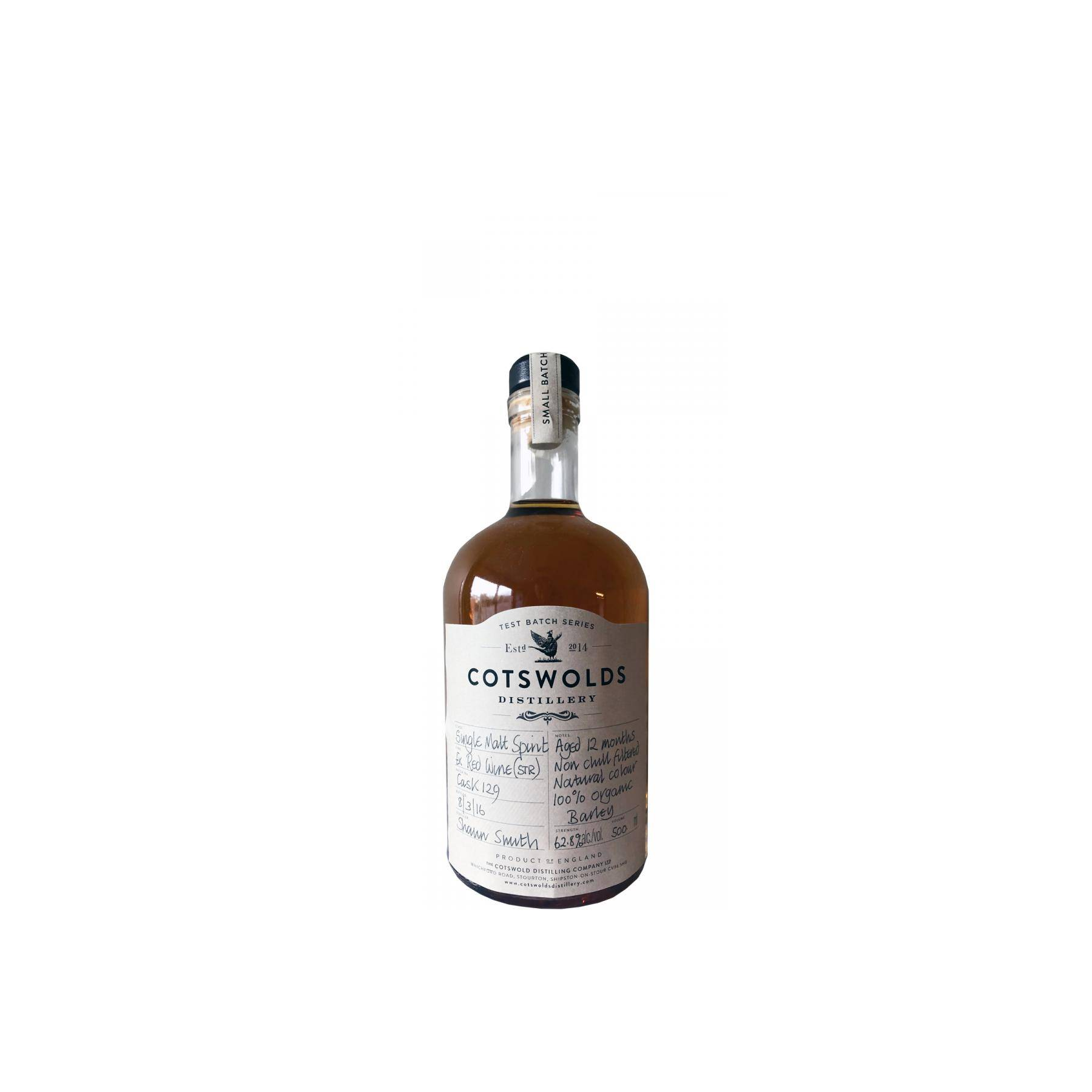 Cotswolds 2015 1 Years Spirit Whisky