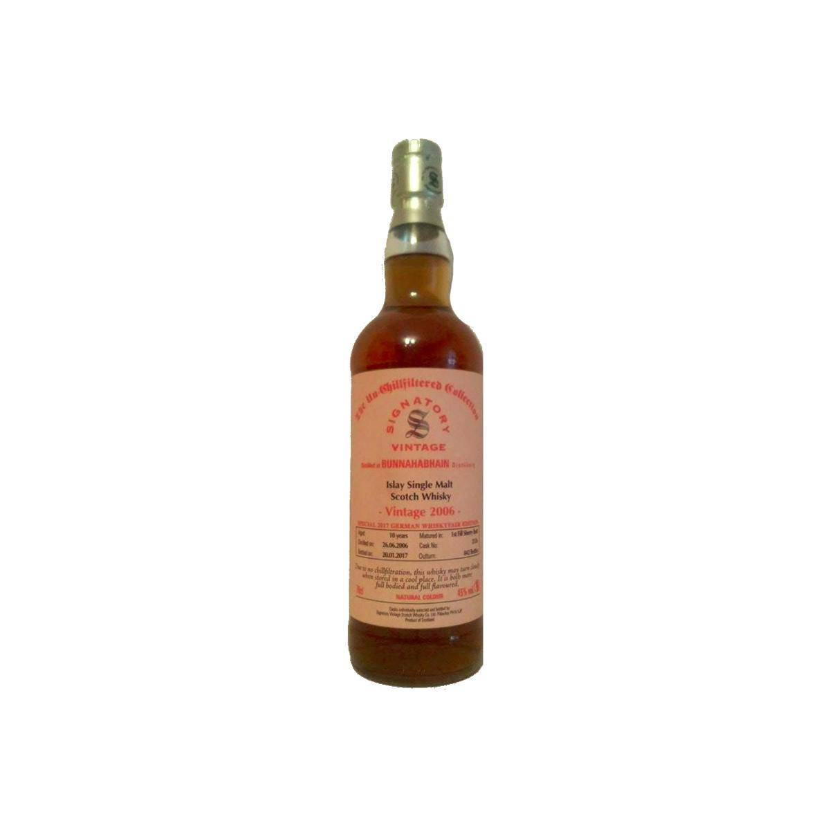 Bunnahabhain The Un-Chillfiltered Collection 2006 10 Years Single Malt Whisky